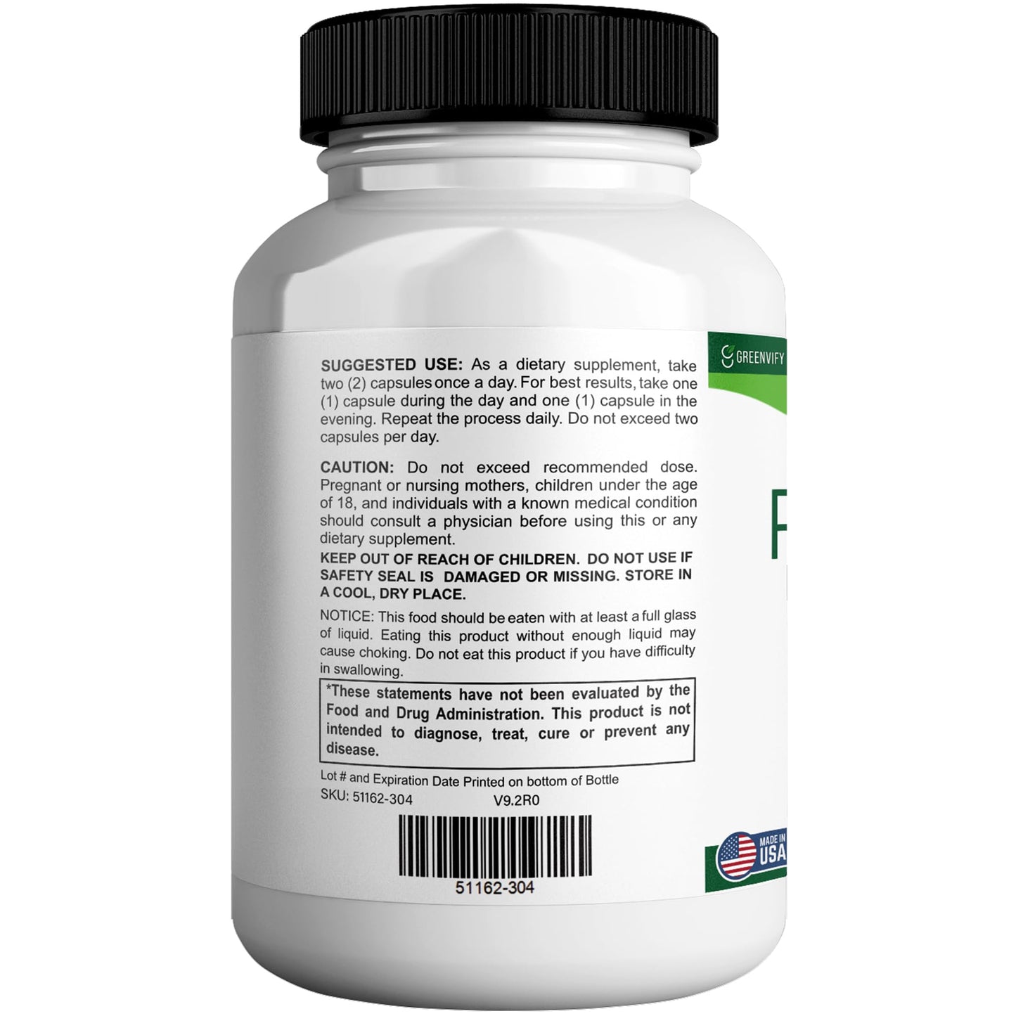 GREENVIFY Redubutt Max Maximum Strength Dietary Supplement 60 Capsules