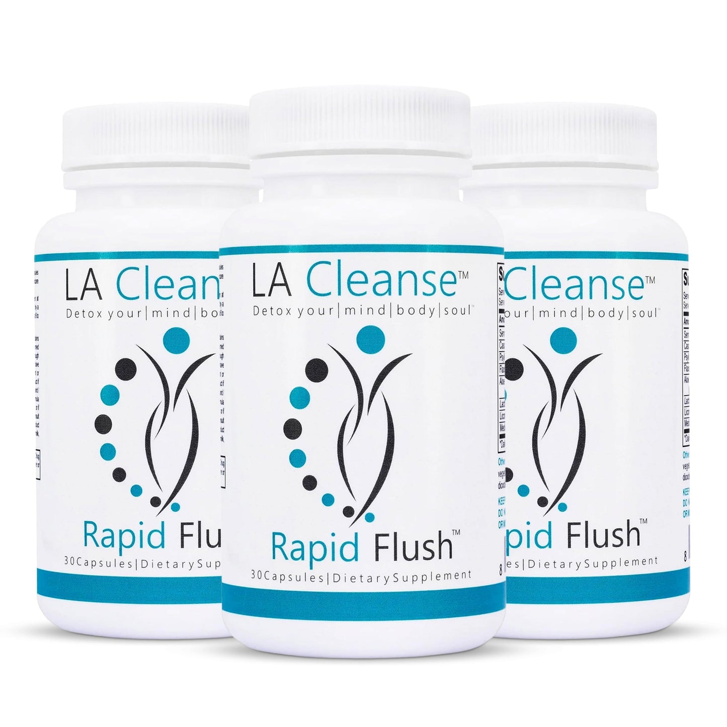 LA Cleanse Rapid Flush 15 Day Cleanse & Detox Capsules, 90 Capsules