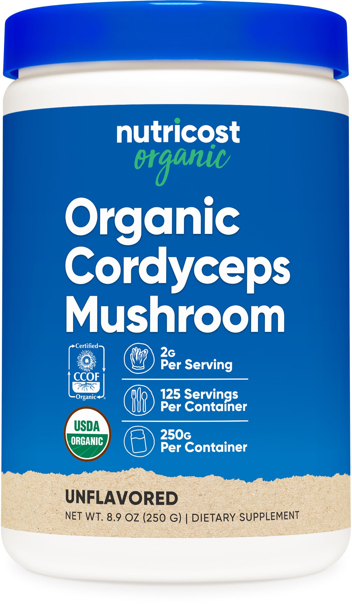 Nutricost Cordyceps Mushroom Powder 8.82 Ounce