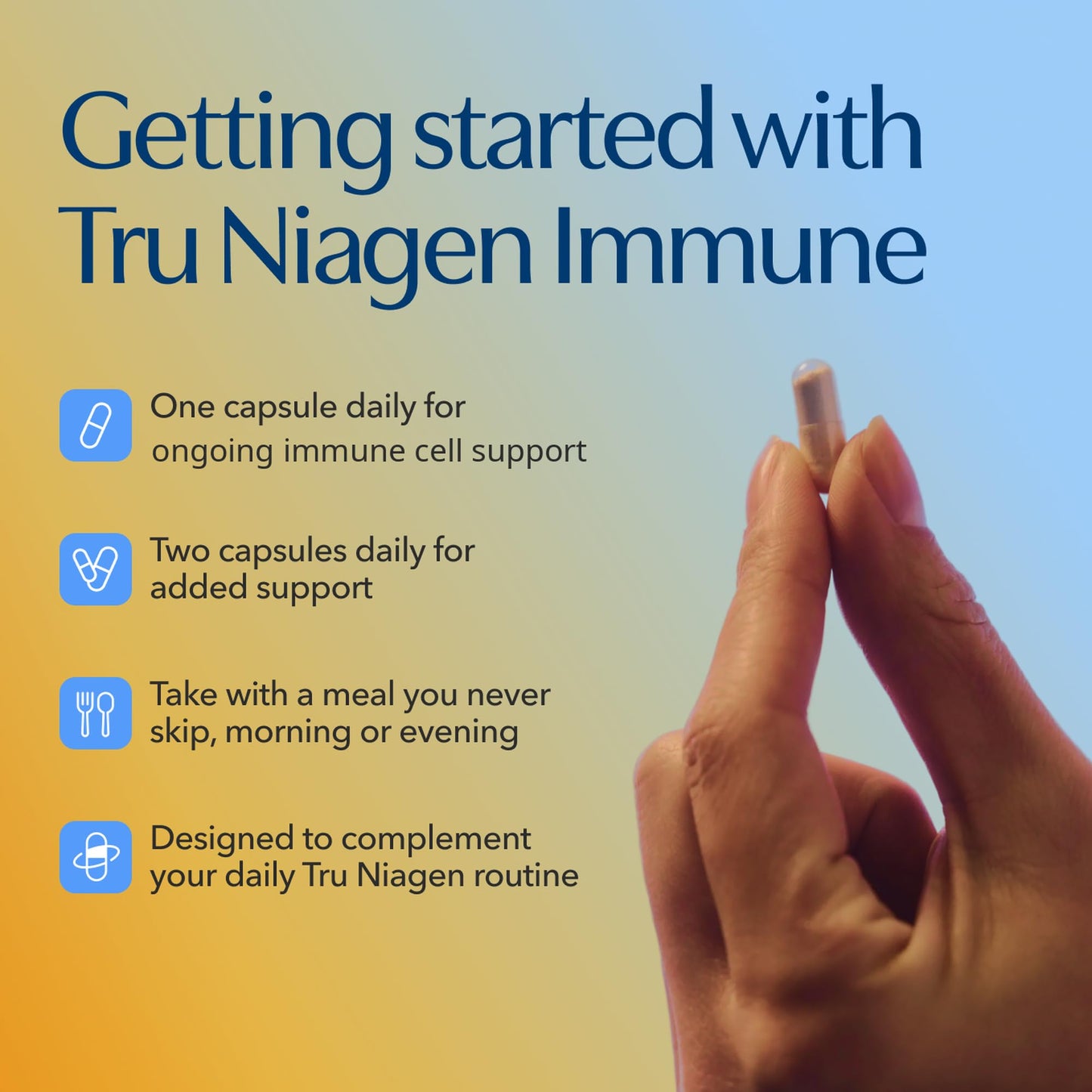 TRU NIAGEN NAD+ Immune Cell Support Supplement - Daily Defense Capsule 30 Capsules