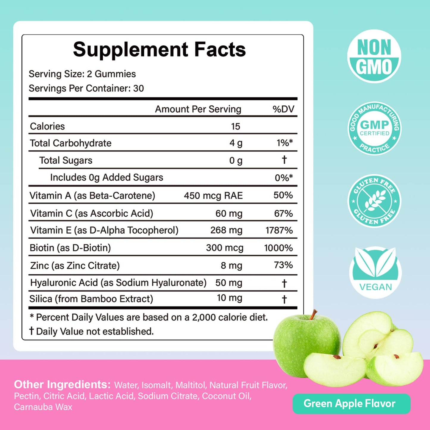 HFELIZ Vitamin E Gummies for Women Chewable 60 Count