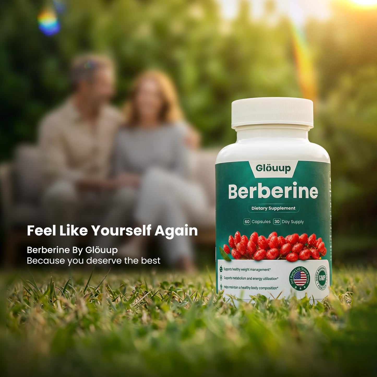 Glö Uup Berberine Supplement 800mg 60 Capsules