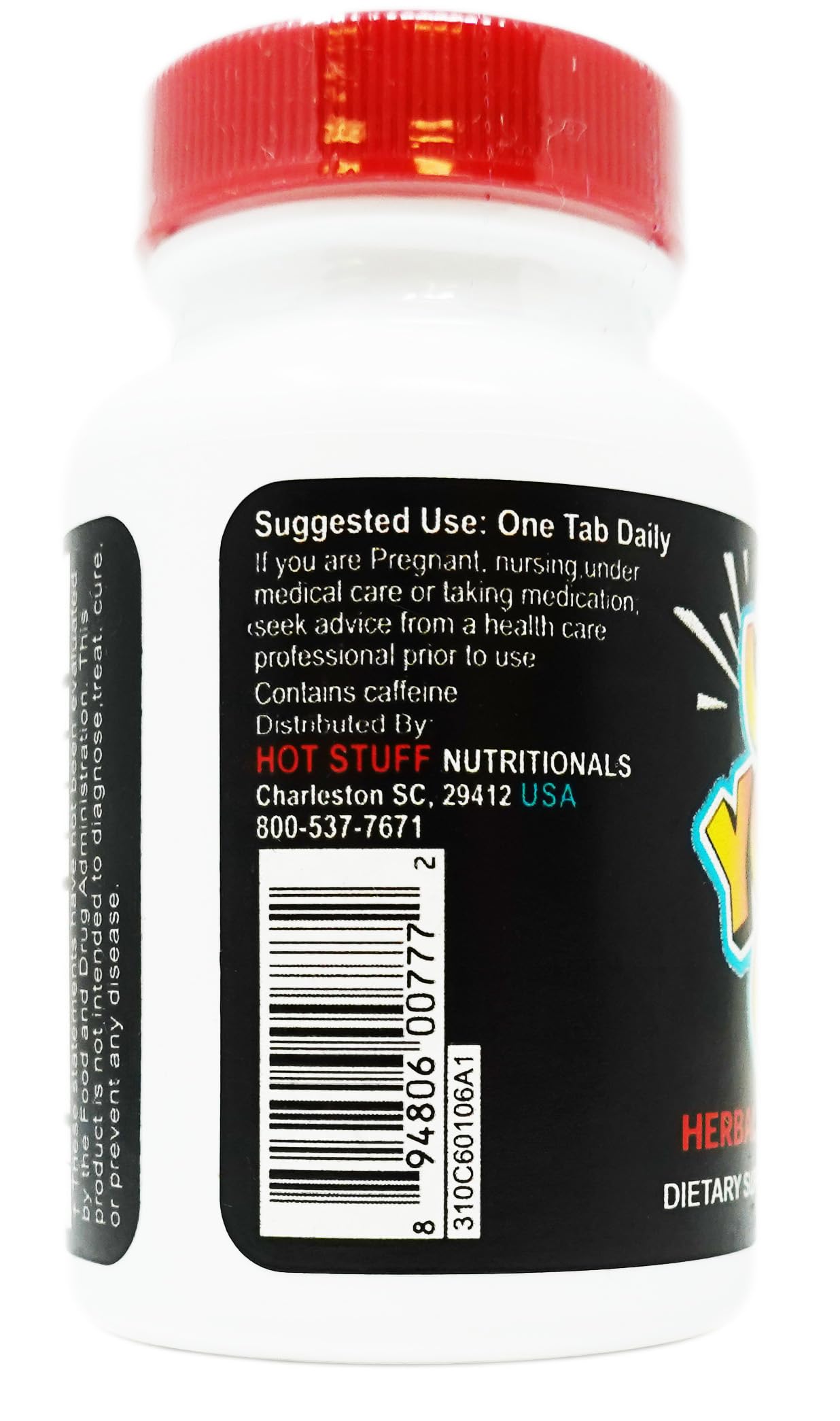 Hot Stuff Nutritionals UP Your Gas Herbal Energy Blaster 60 Tablets
