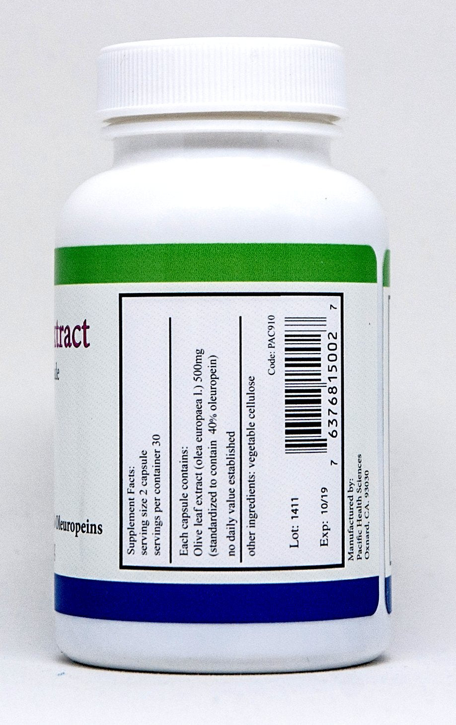 Pacific Health Sciences Olive Leaf Extract Capsule, 1 Count