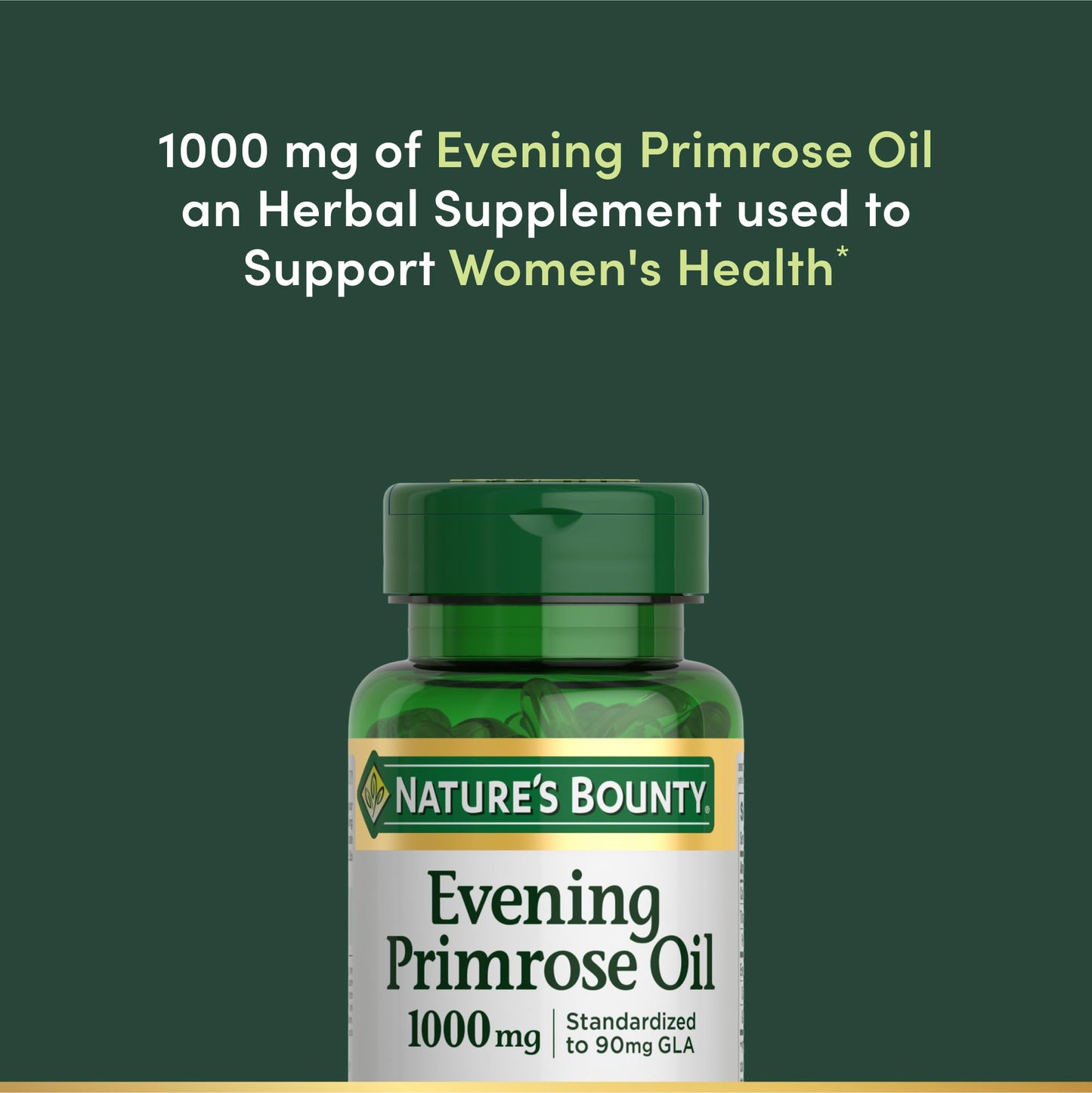 Nature's Bounty Primrose Oil 1000mg Softgels 60 Count