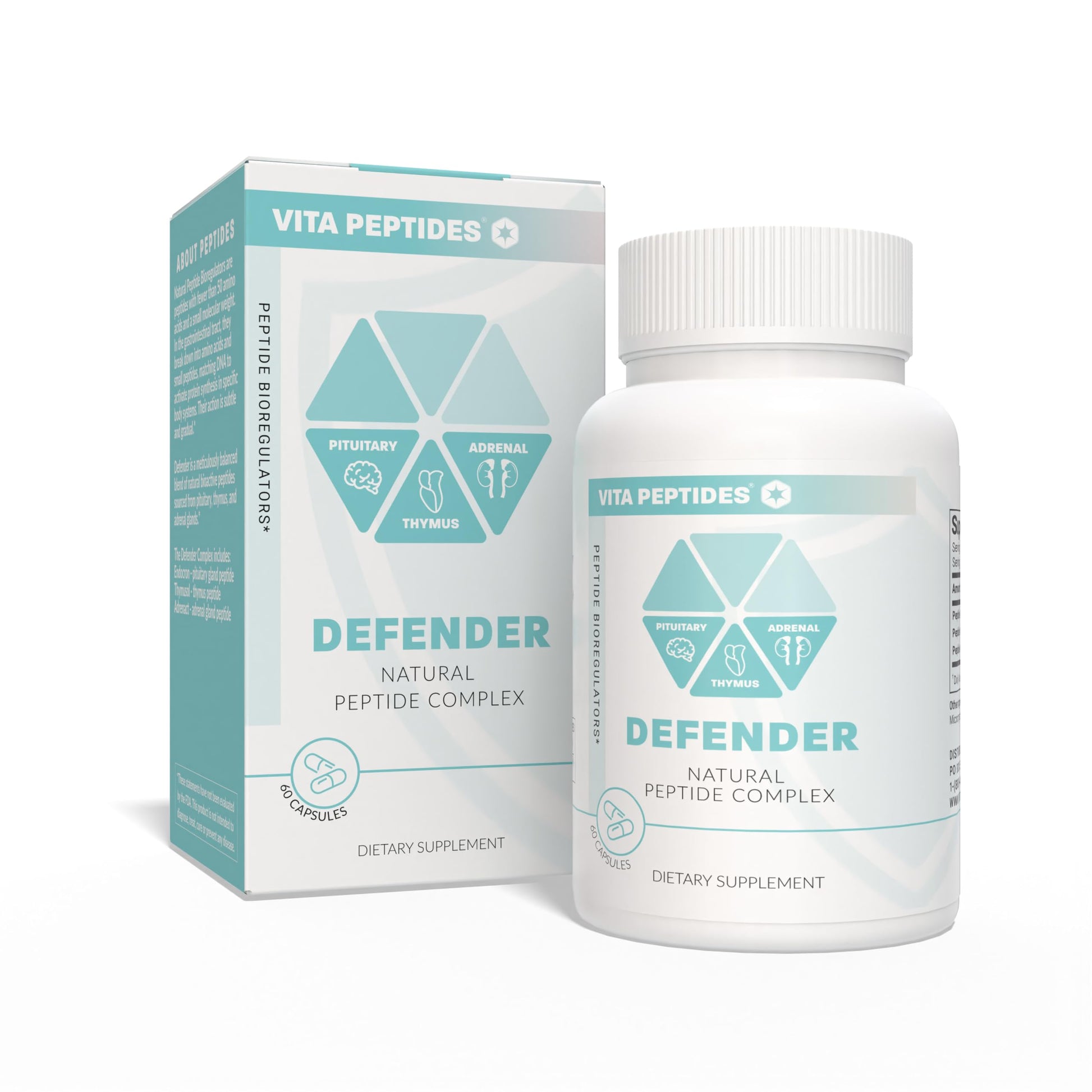 Vita Peptides Defender Natural Peptide Bioregulator Complex Capsule 60 Count