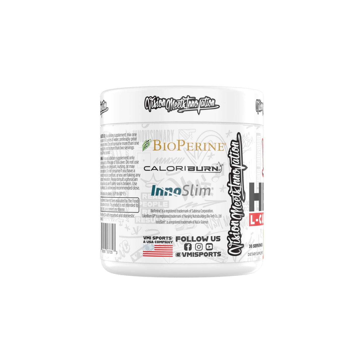 VMI Sports Heat L-Carnitine Powder Enhanced Thermogenic, 2.54 Ounces