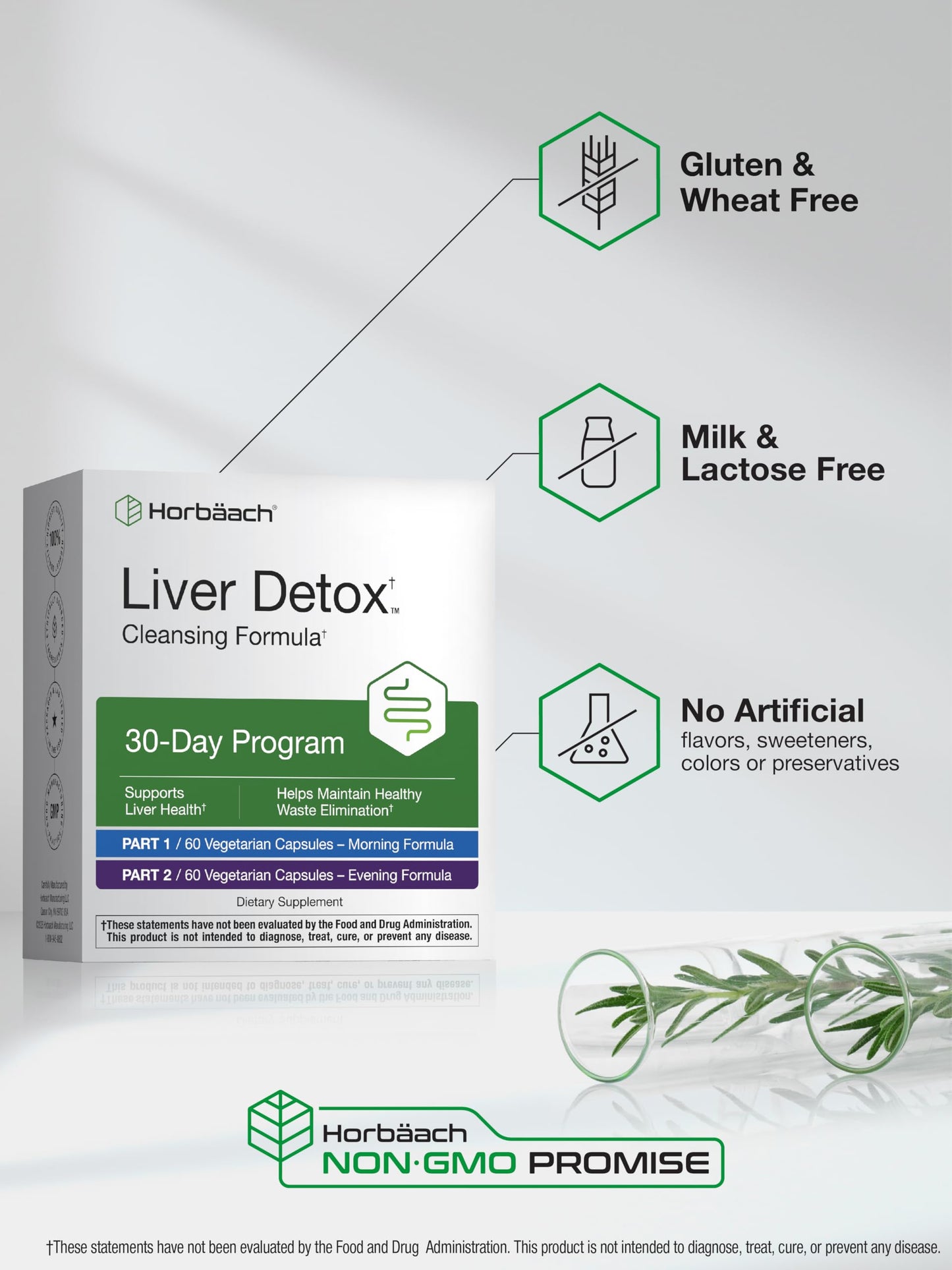 Horbäach Liver Detox Capsules 120 Count