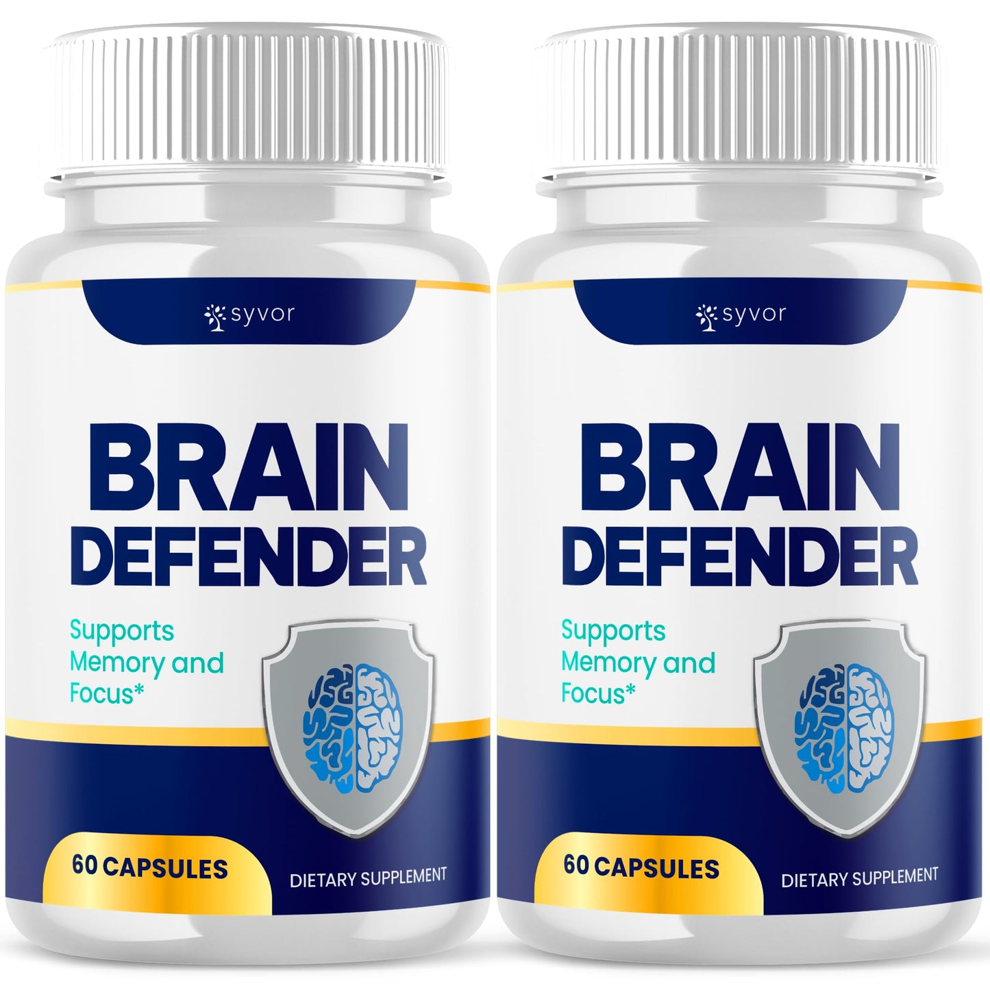 Syvor Brain Defender Advanced Formula Nootropic Capsules, 120 Capsules