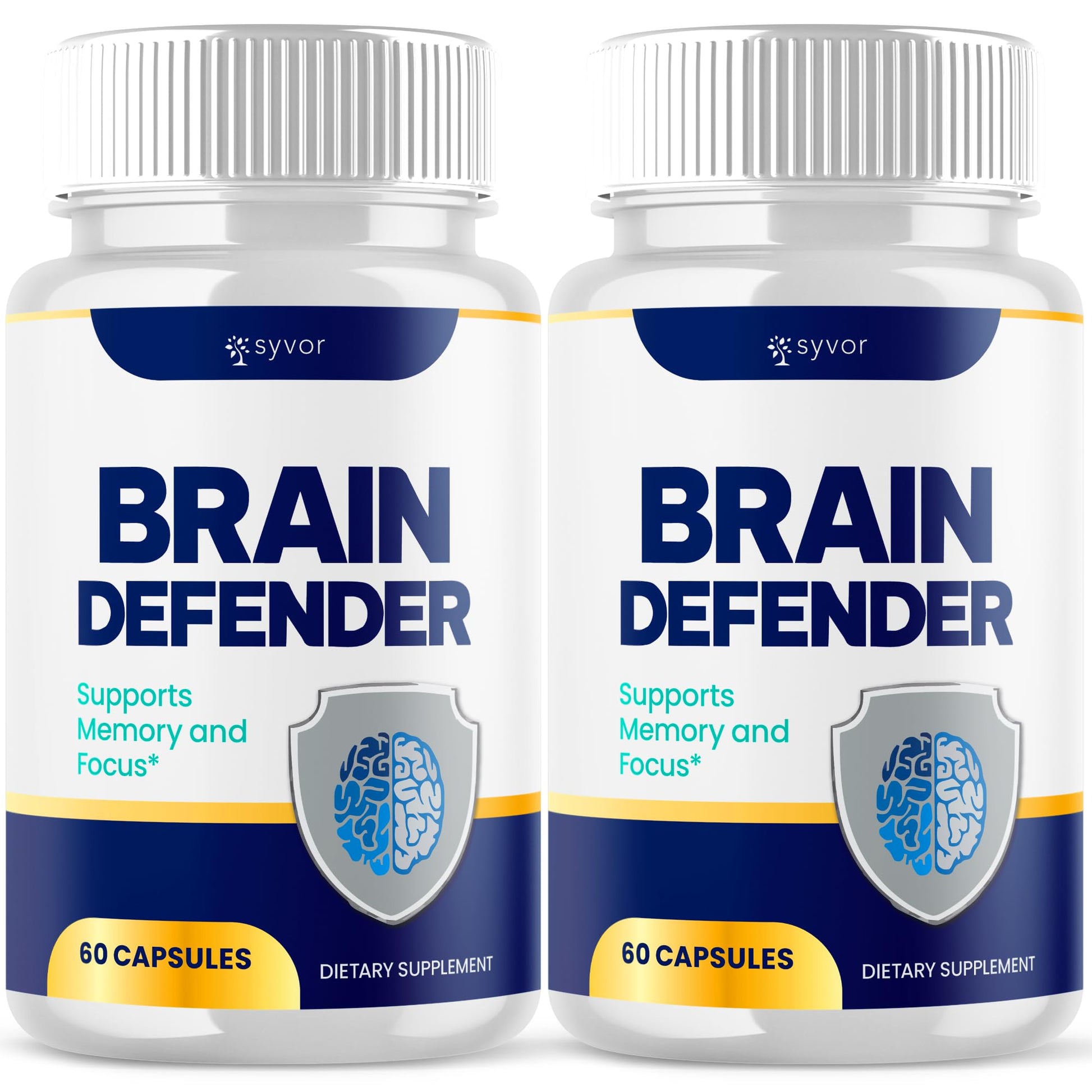Syvor Brain Defender Advanced Formula Nootropic Capsules, 120 Capsules