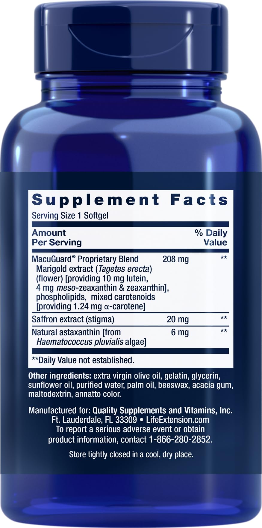 Life Extension MacuGuard Ocular Support Softgels 90