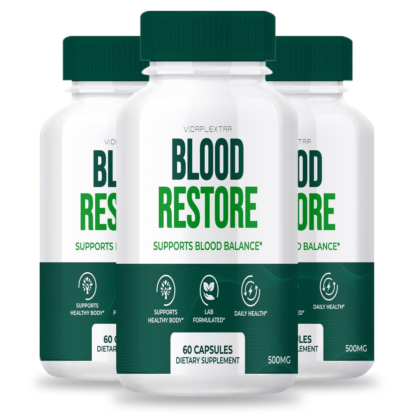 VIDAPLEXTRA Blood Restore Capsules, 180 Count