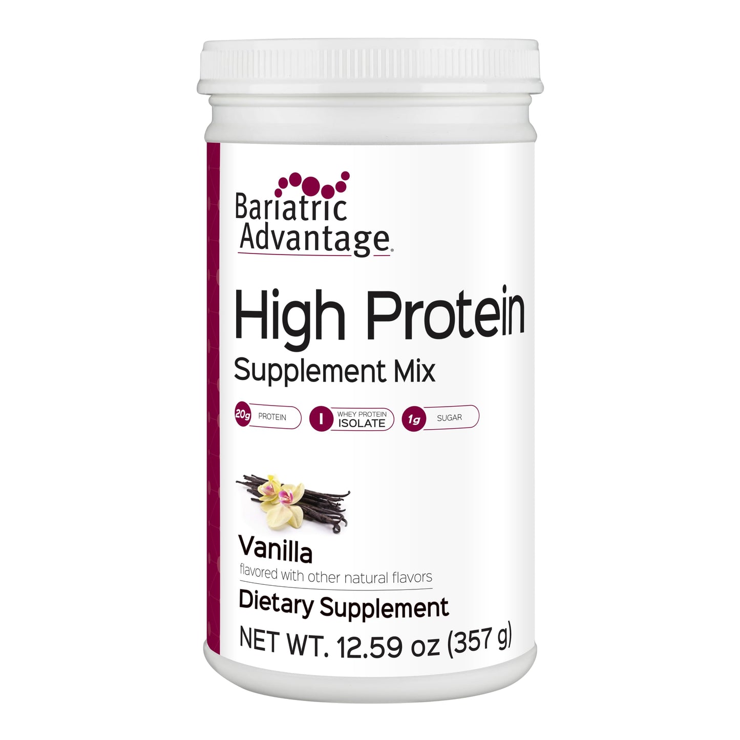 Bariatric Advantage High Protein Supplement Mix Protein Powder Vanilla 14 Servings