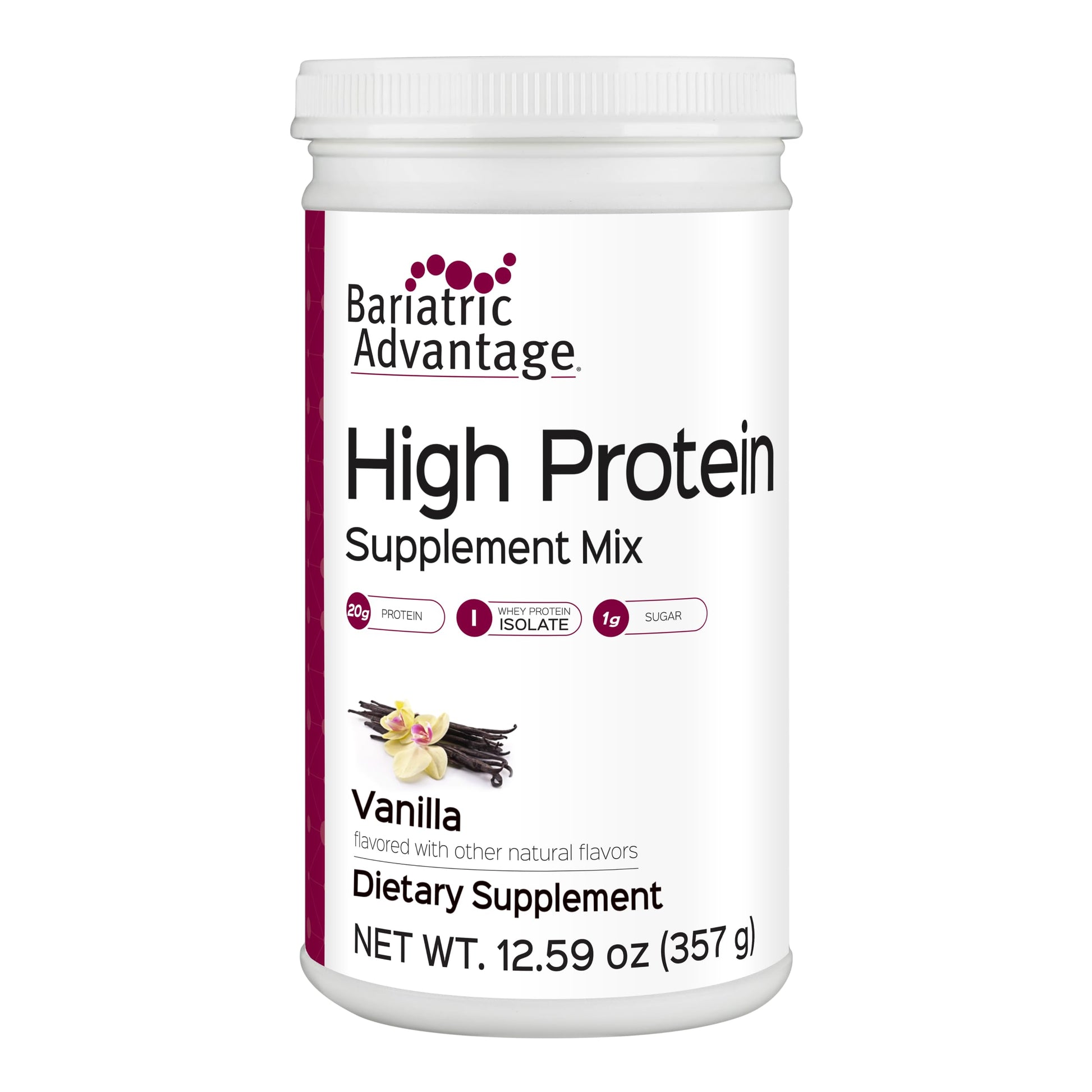 Bariatric Advantage High Protein Supplement Mix Protein Powder Vanilla 14 Servings