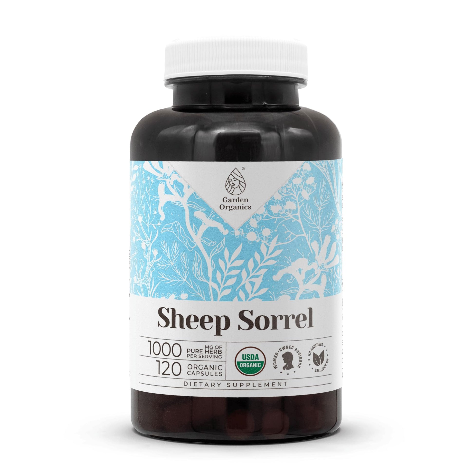 Garden Organics Sheep Sorrel USDA Organic Capsules, 120 Count