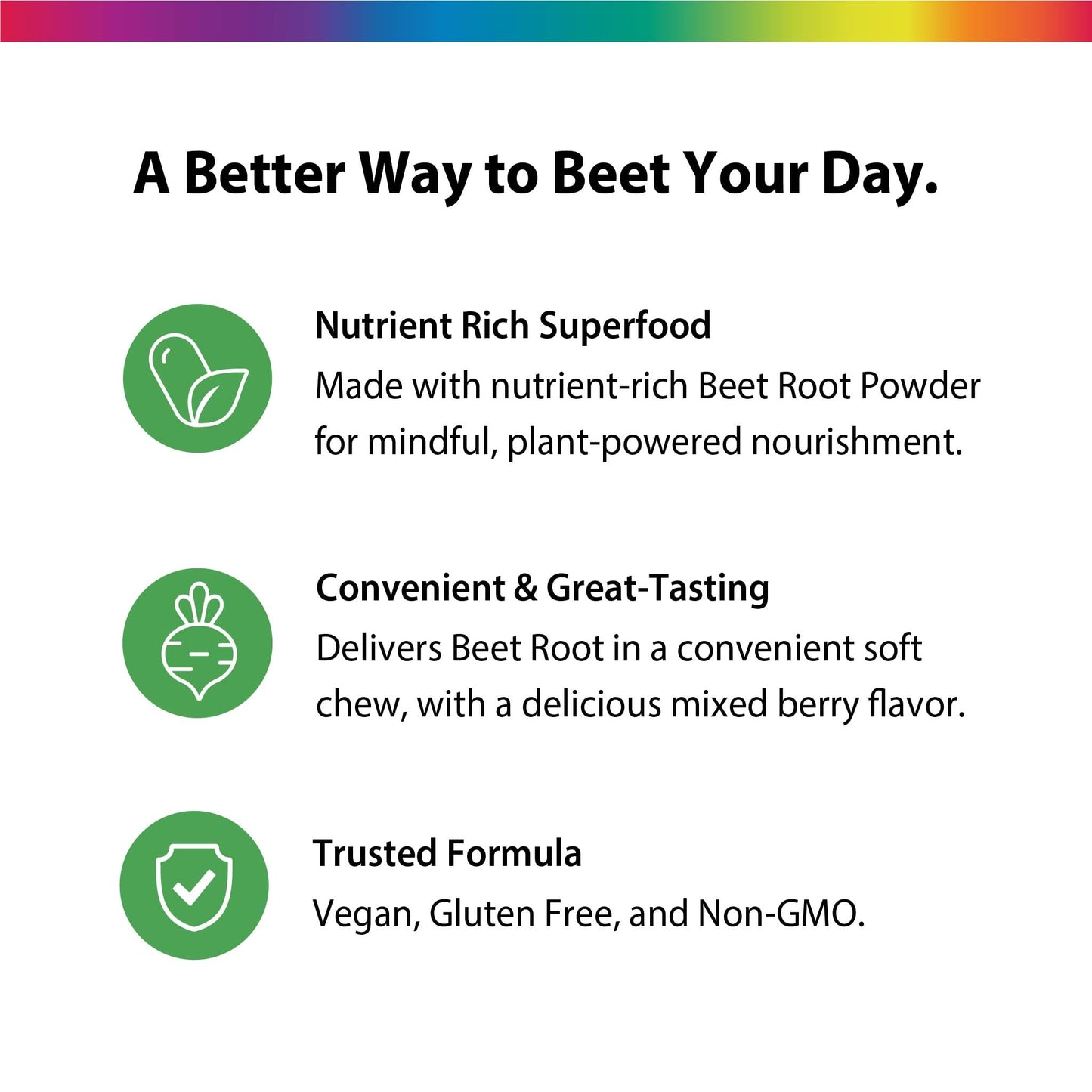 Rainbow Light Beet Root Soft Chews 60 Count