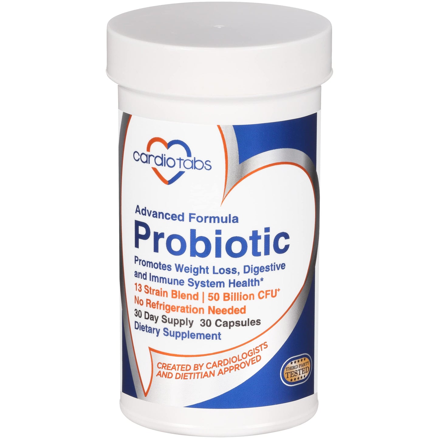 CardioTabs Advanced Probiotic 50 Billion CFU, Capsule, 30 Capsules