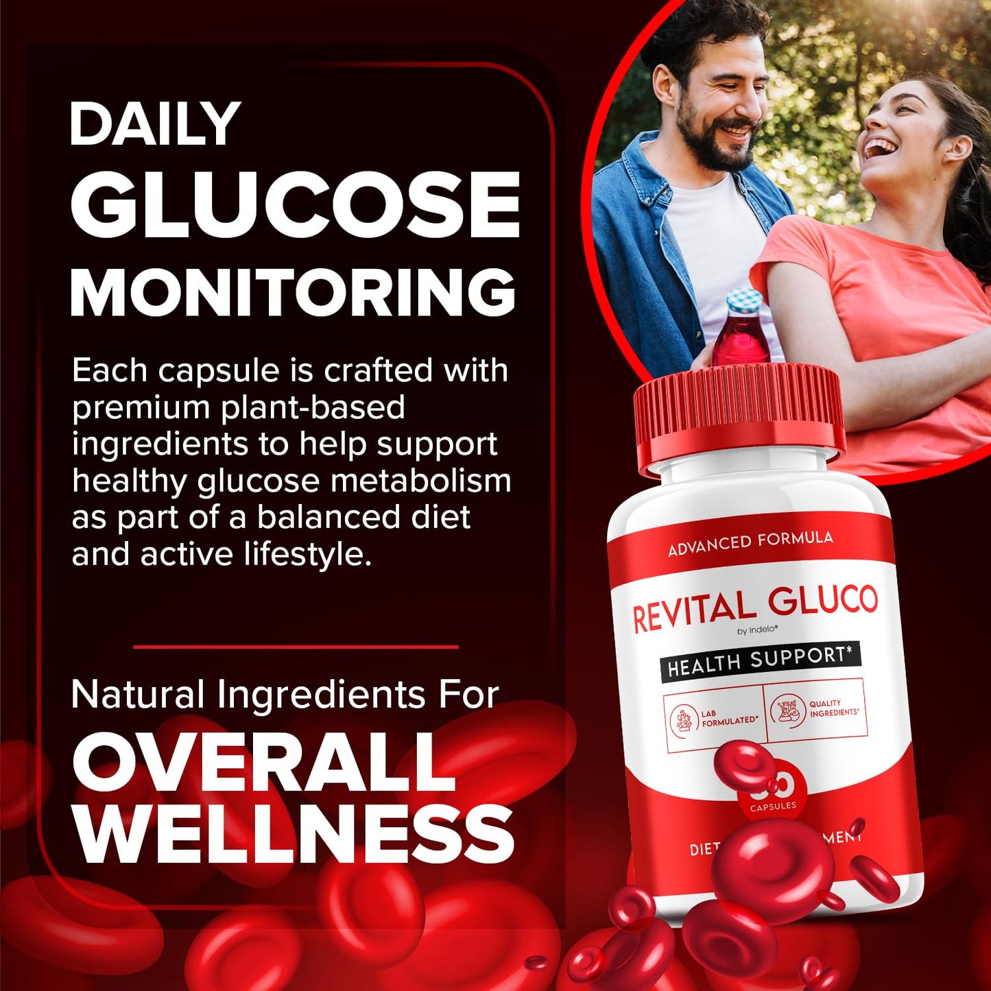 Indelo Revital Gluco Capsules 300 Capsules