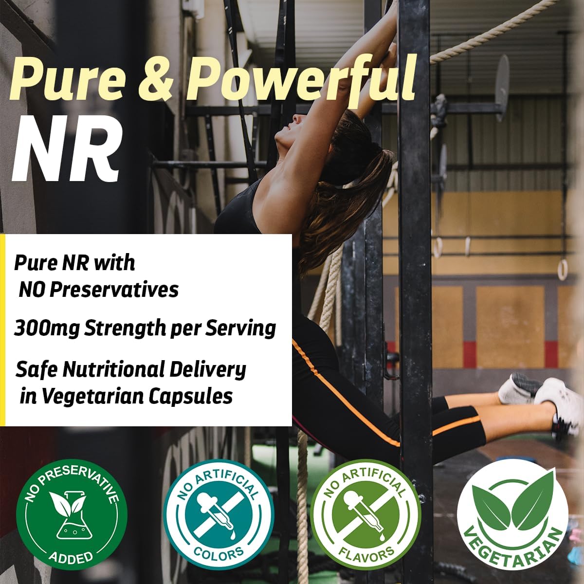 Dr’s Hope Nicotinamide Riboside NR Supplement 300mg Capsule, 120 Vegan Capsules