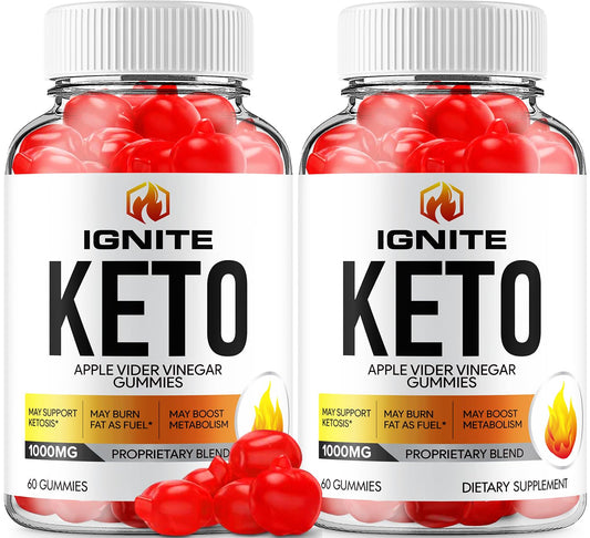 Indelo Ignite Keto ACV Gummies, 120 Gummies