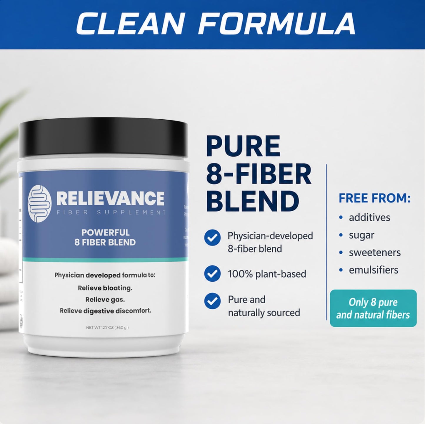 Relievance Fiber Supplement Powder 12.7