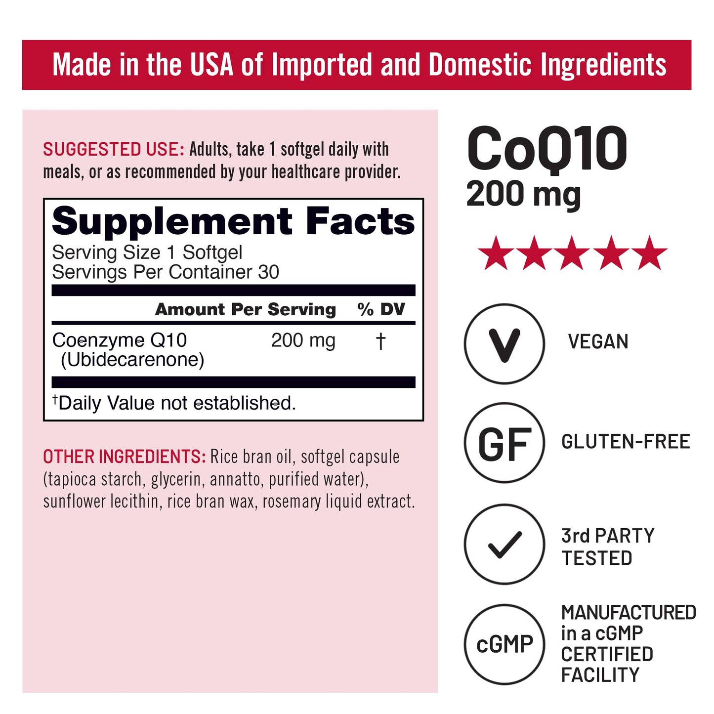 NatureWise CoQ10 200mg Softgels, 120 Count