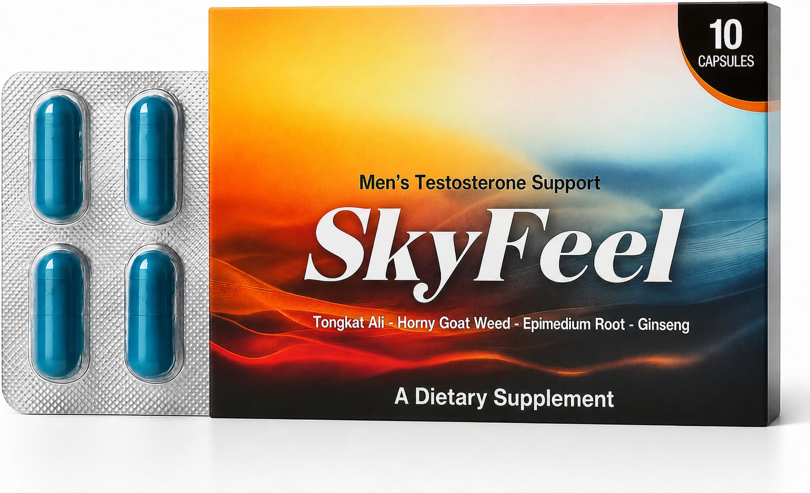 SkyFeel Sports Nutrition Supplement Capsule 10 Count