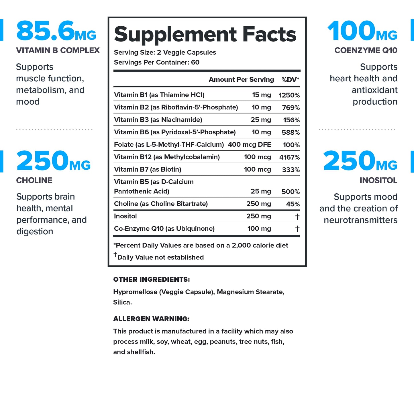 LEGION Vitamin B-Complex Capsule 120 Count