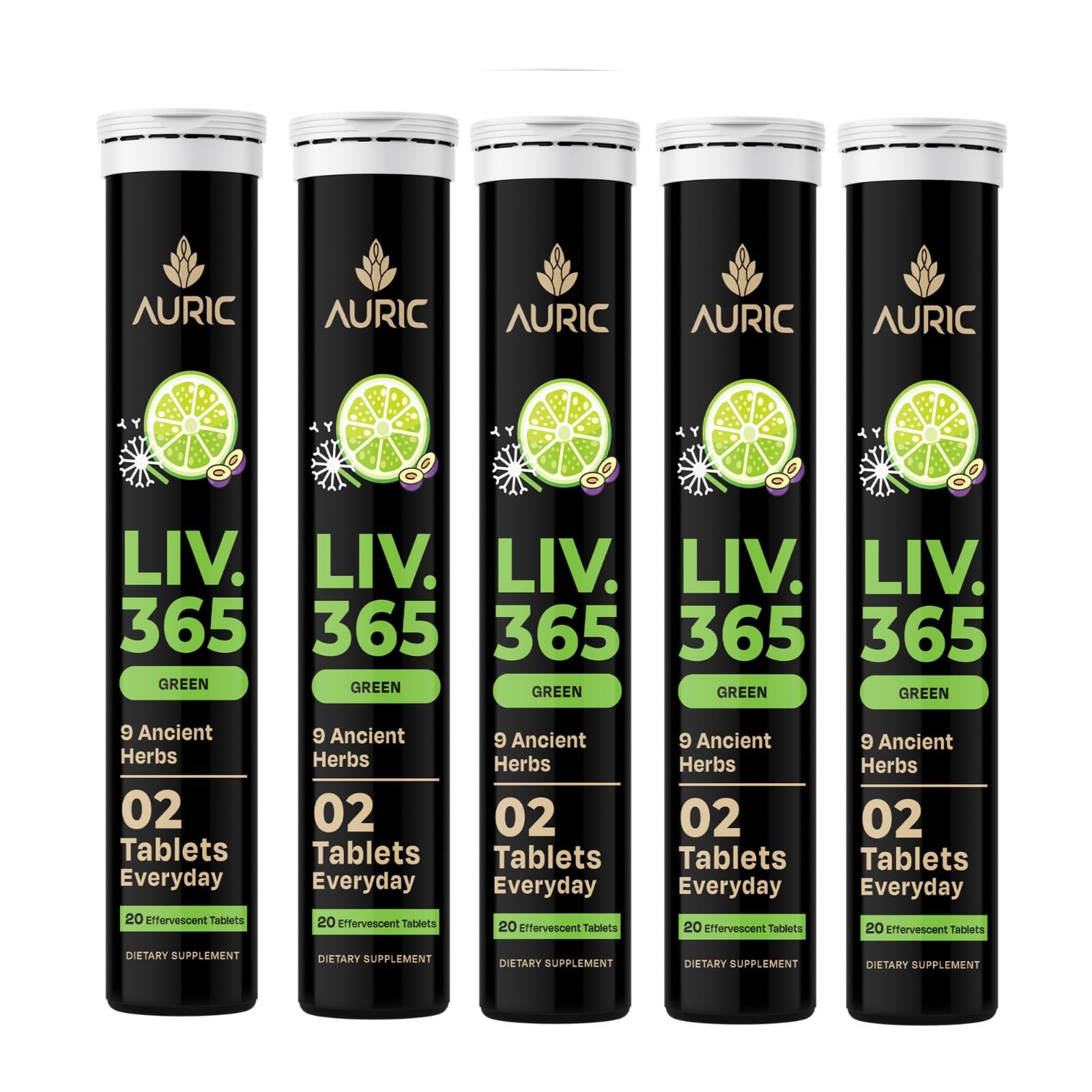 Auric Liv365 Liver Detox Supplement, 100 Tablets
