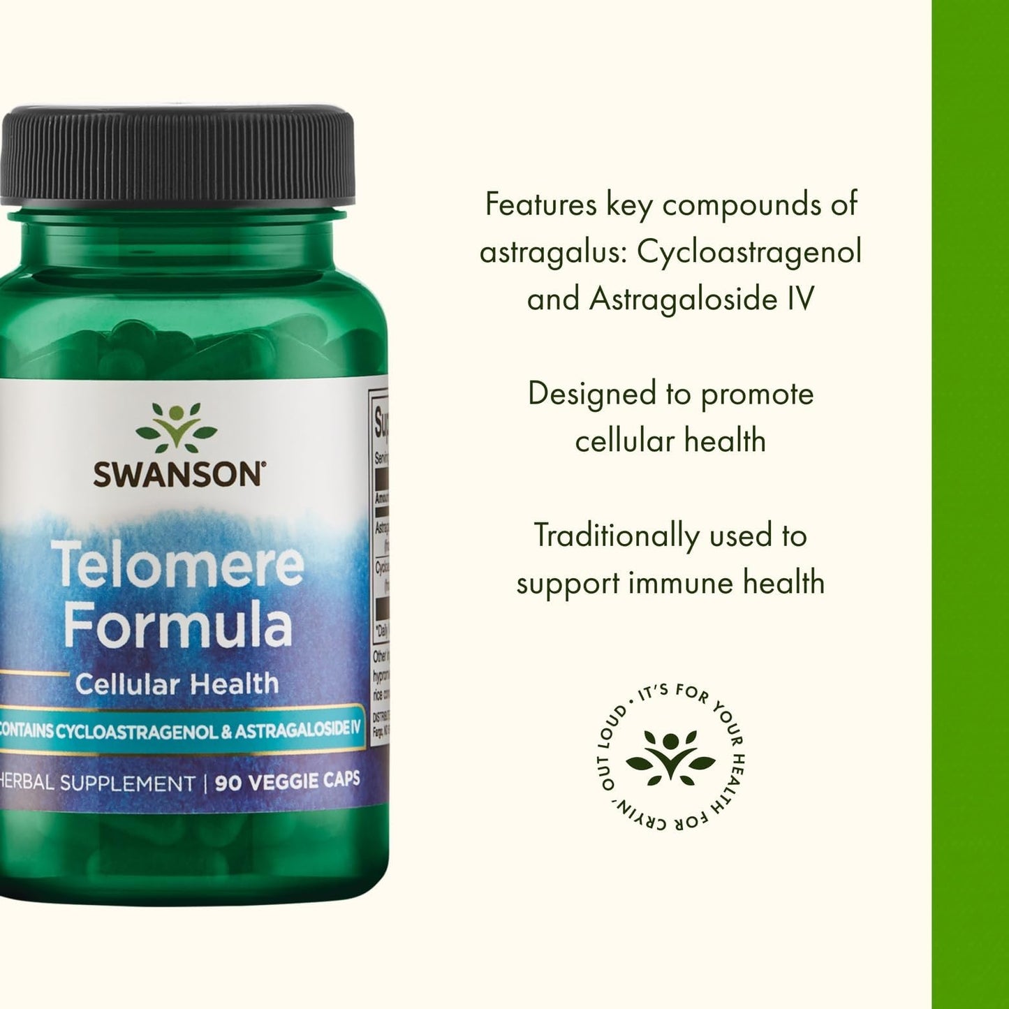 Swanson Cyclocell Telomere Formula Capsule 90