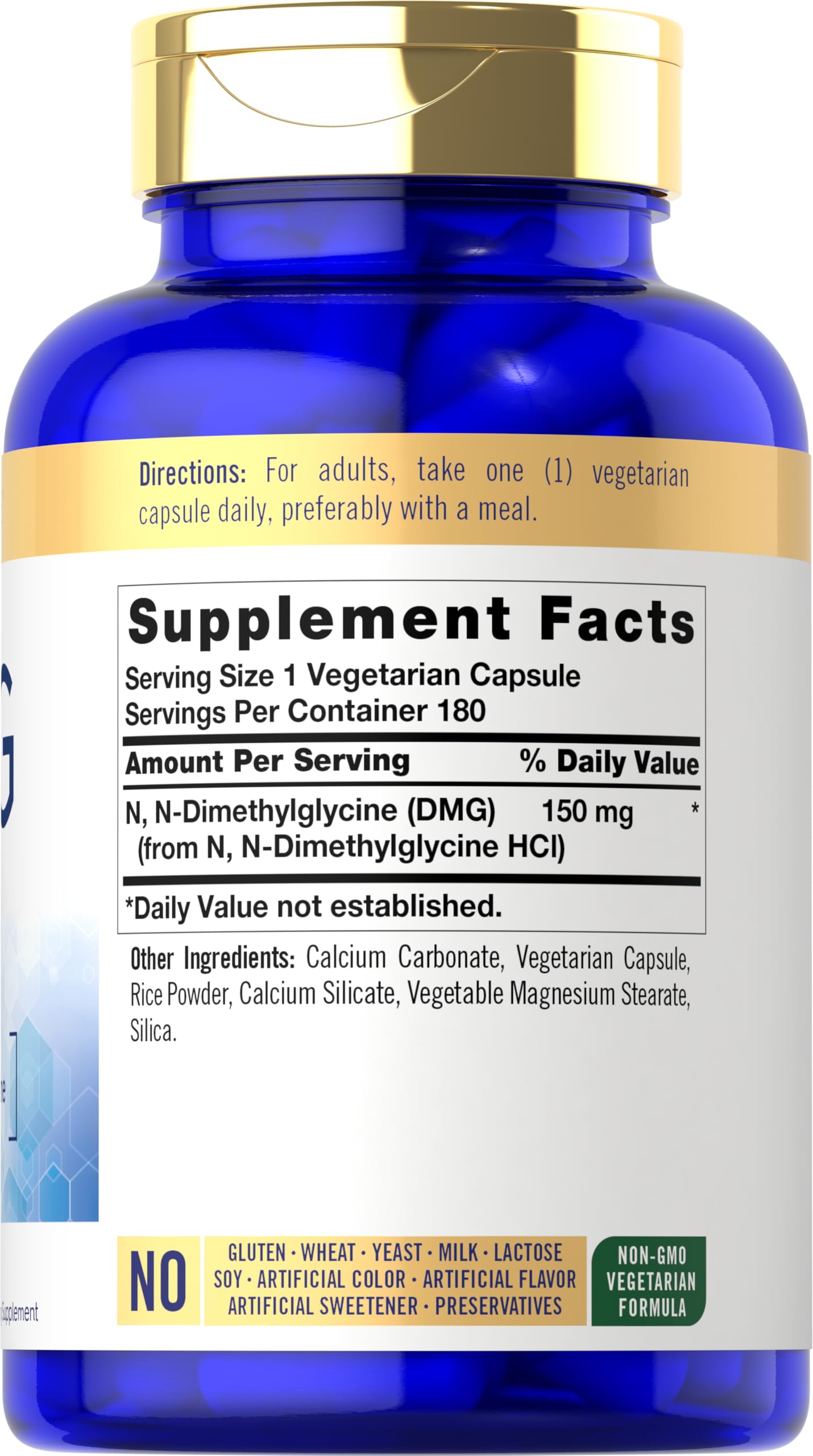 Carlyle DMG N-Dimethylglycine 150 mg Capsule, 180 Count