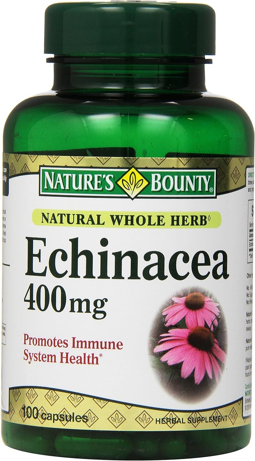 Nature's Bounty Echinacea 400 mg Capsules, 600 Count