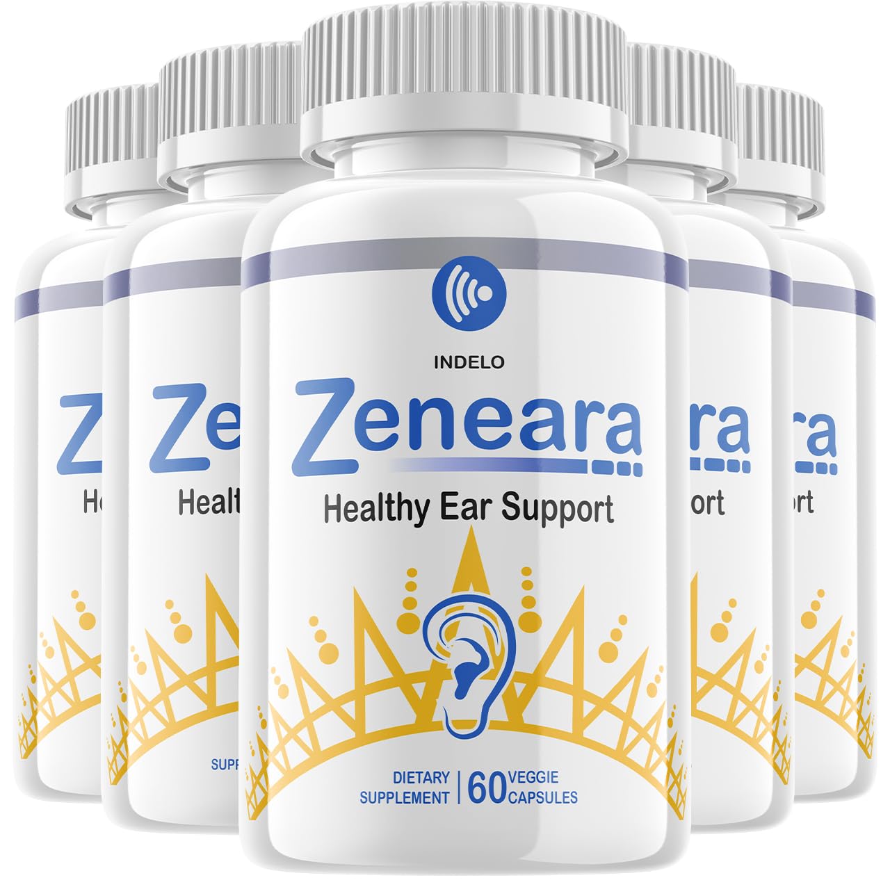 Indelo Zeneara Ear Support Capsules, 300 Capsules