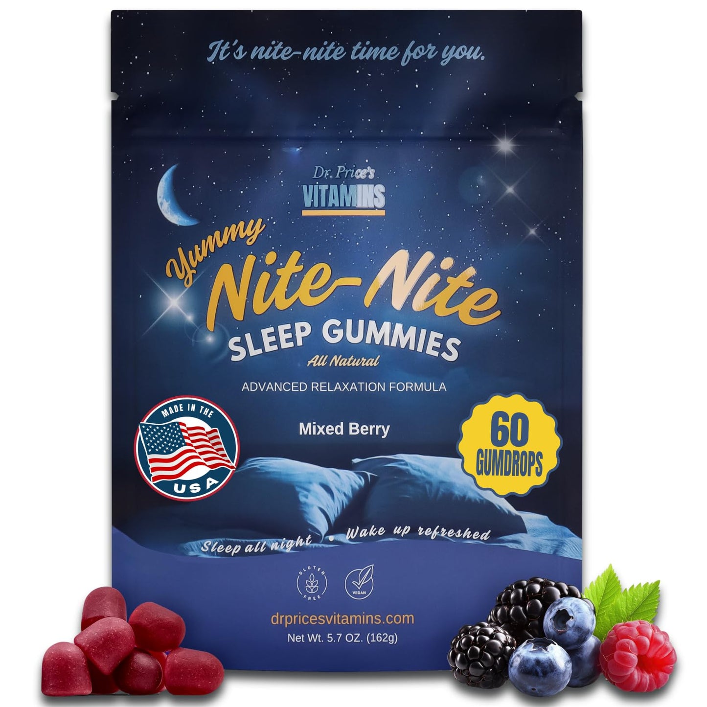 Dr. Price's Vitamins Sleep Gummies for Adults, 60 Gummies