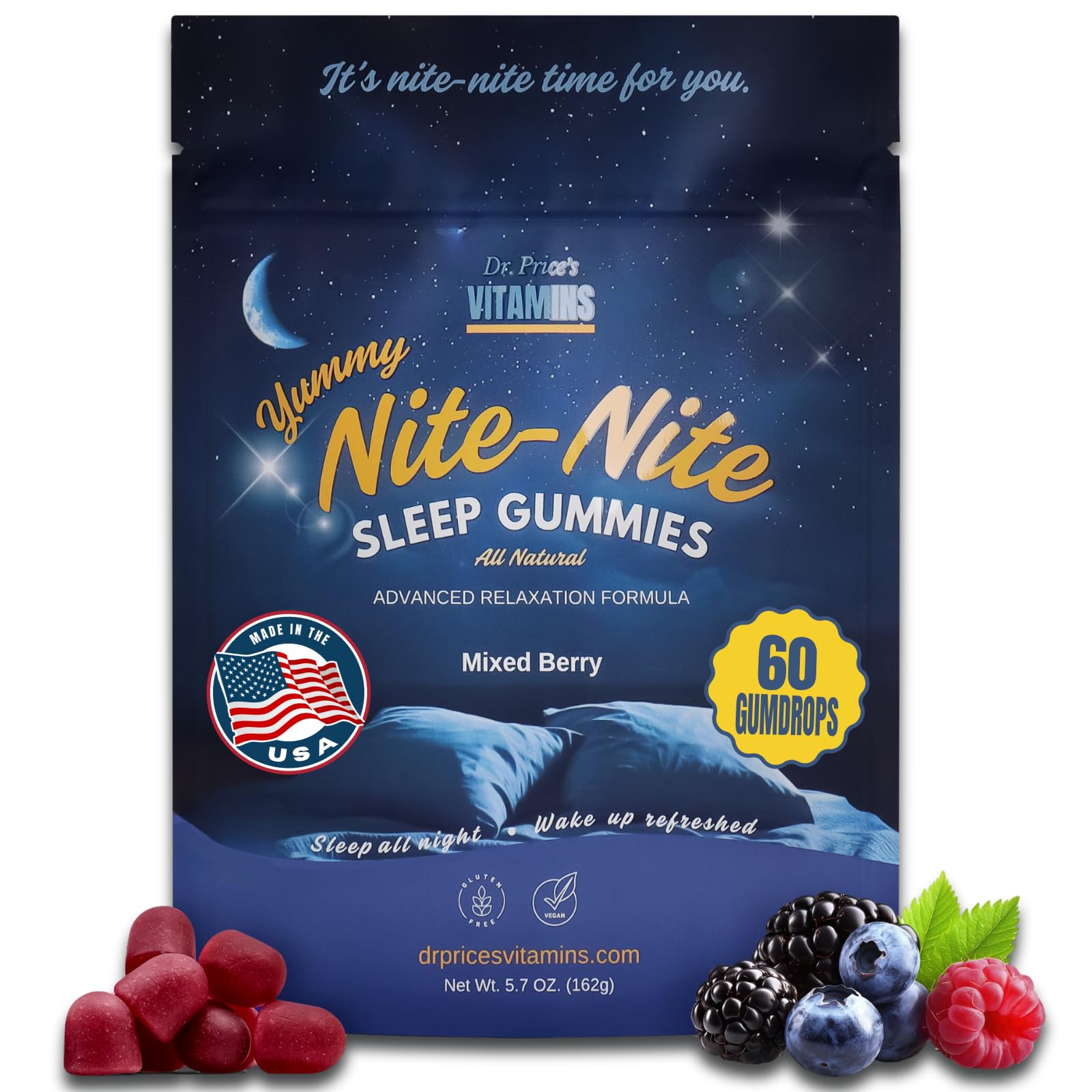 Dr. Price's Vitamins Sleep Gummies for Adults, 60 Gummies