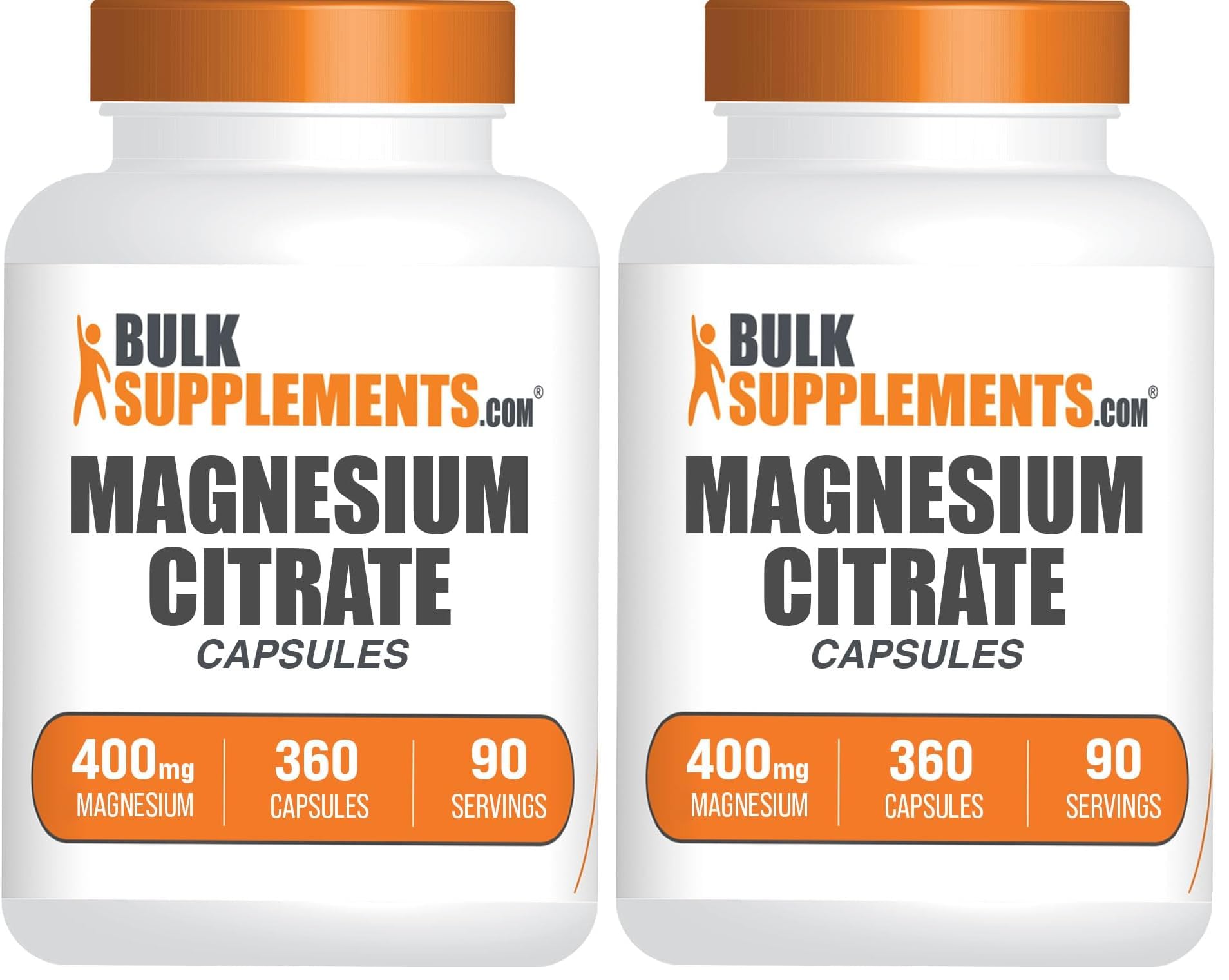BulkSupplements Magnesium Citrate Capsules 720 Capsules