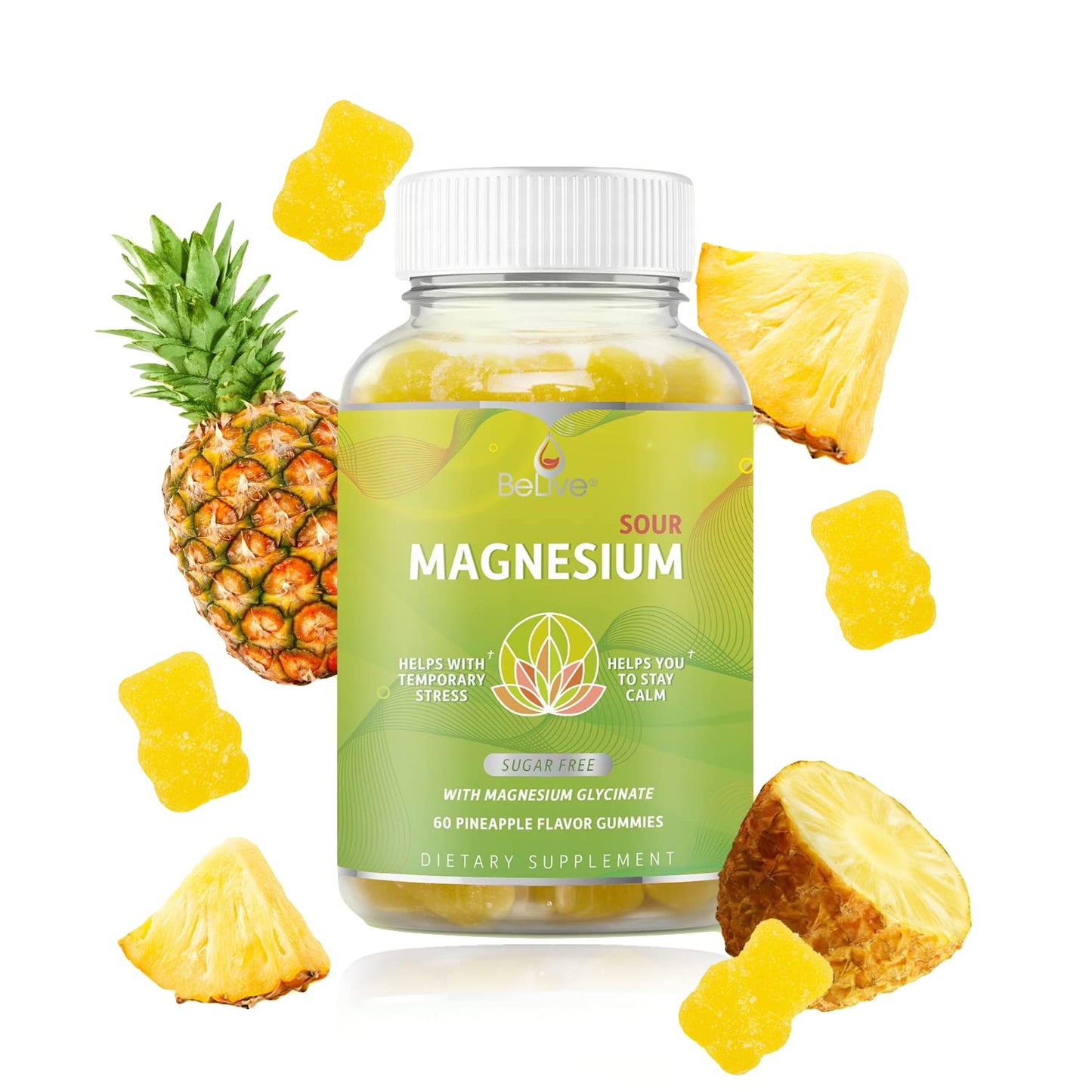 BeLive Magnesium Glycinate Gummies 200 mg, 120 Count