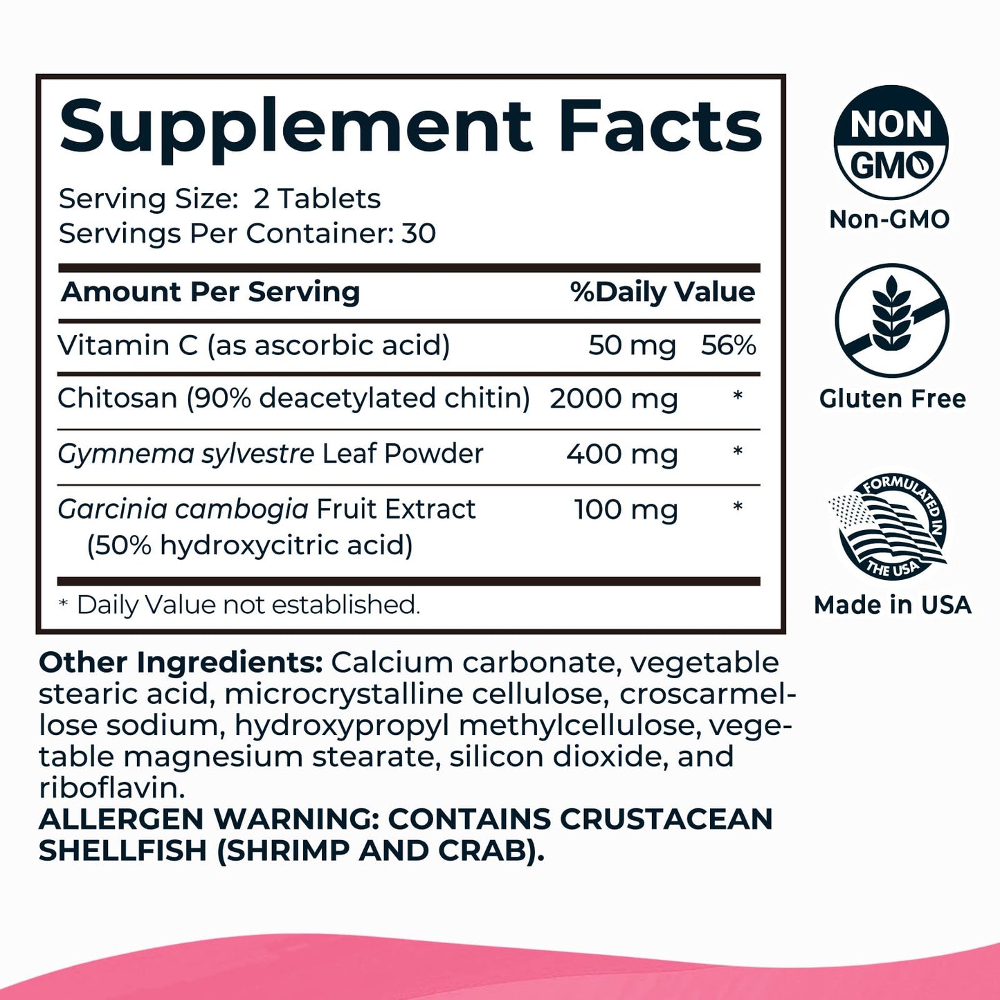 Divinity Nutra Chitosan Supplement with Vitamin C, 60 Capsules