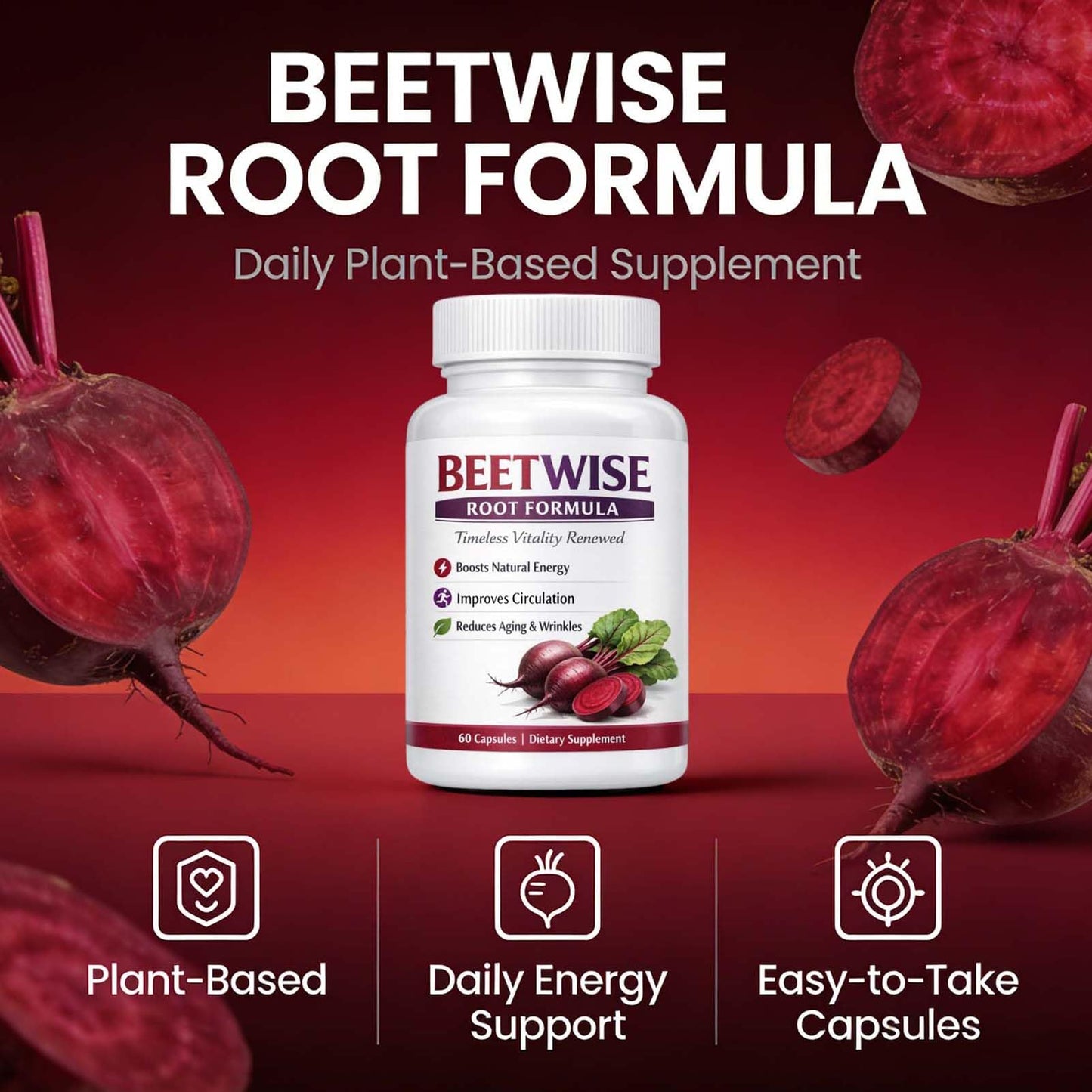 Tufonra Beetwise Root Formula 60 Capsules