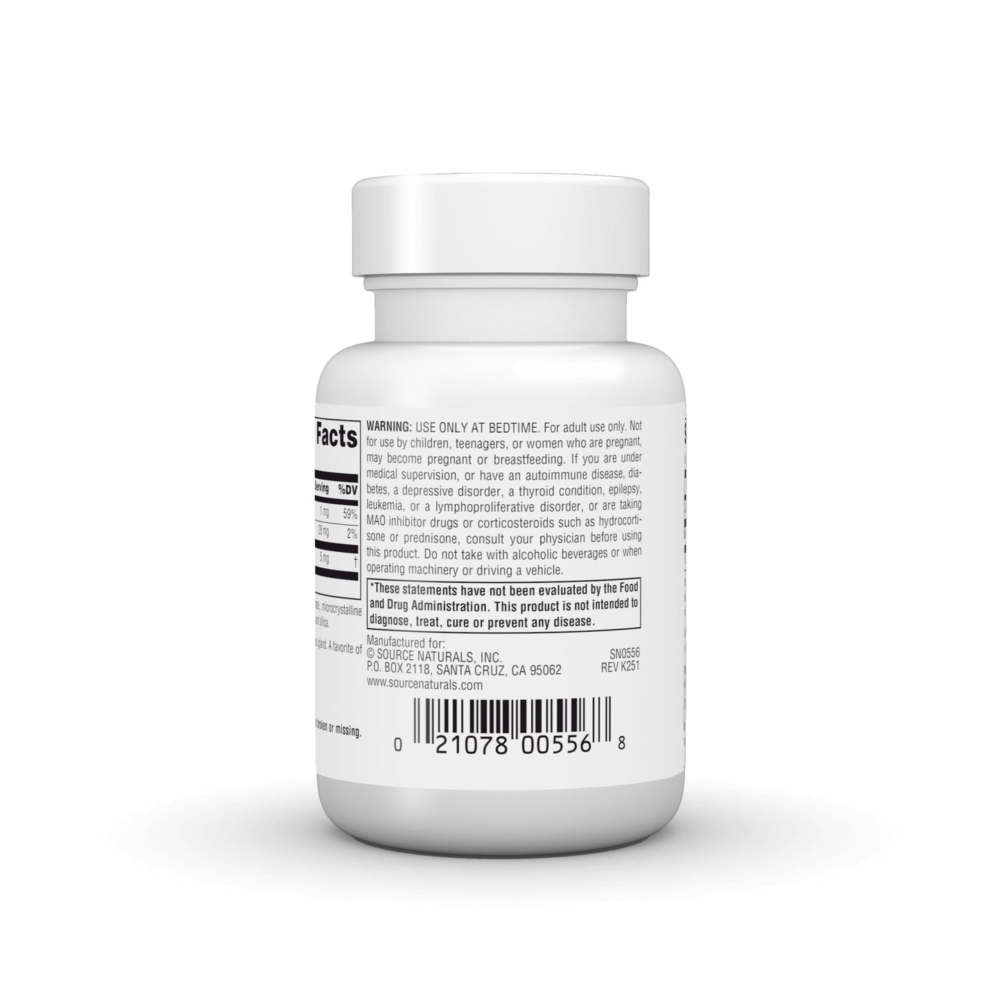 Source Naturals Sleep Science Melatonin 5 mg Tablet, 60 Tablets