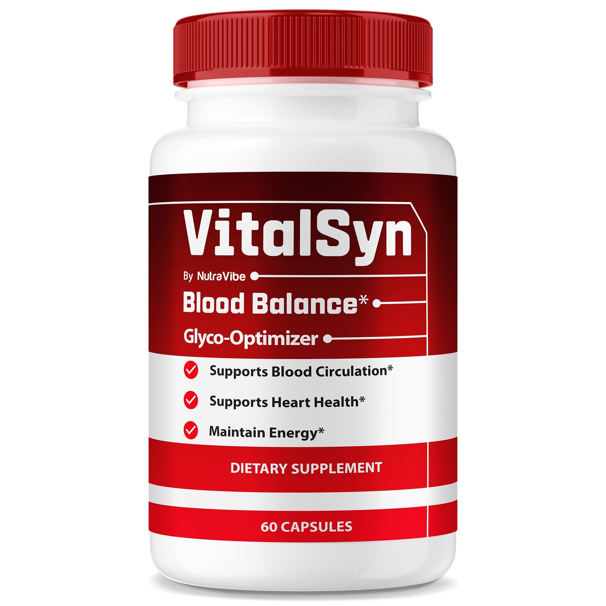 NutraVibe VitalSyn Blood Balance Glyco Optimizer, 60 Capsules