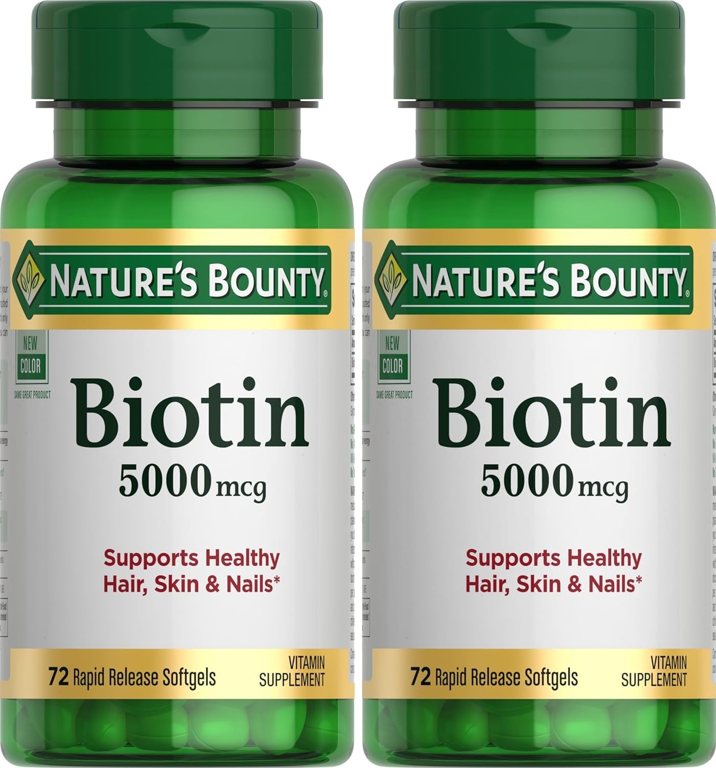 Nature's Bounty Super Potency Biotin 5000mcg Softgels 144