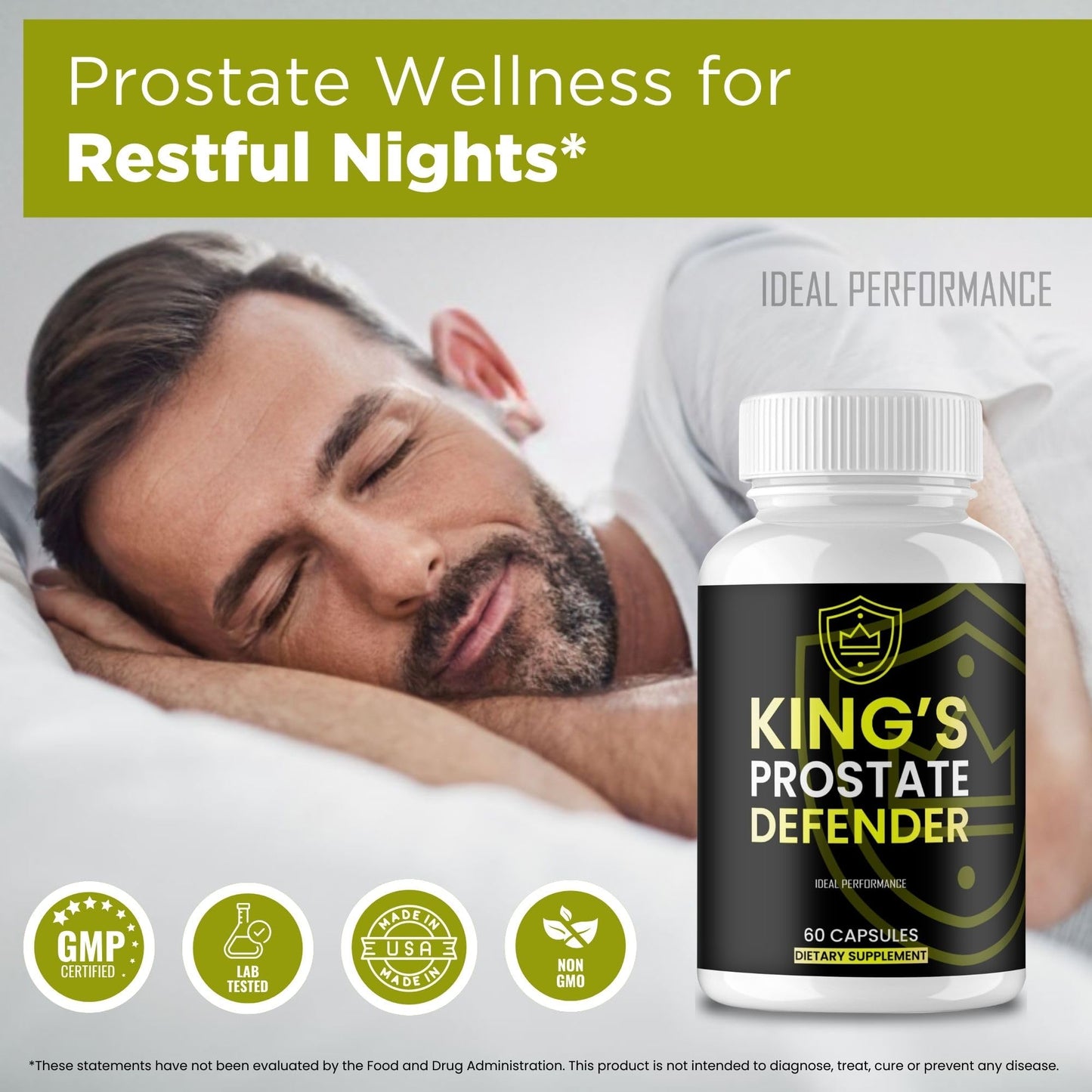 IDEAL PERFORMANCE Kings Prostate Defender Capsules 300 Capsules