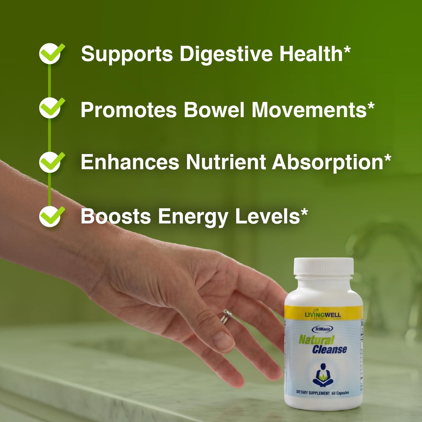 Natural Cleanse Colon Cleanse for Digestion Capsule, 60 Count