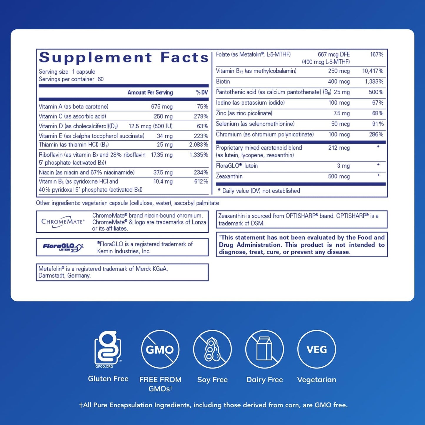 Pure Encapsulations Multi T/D Capsules 60