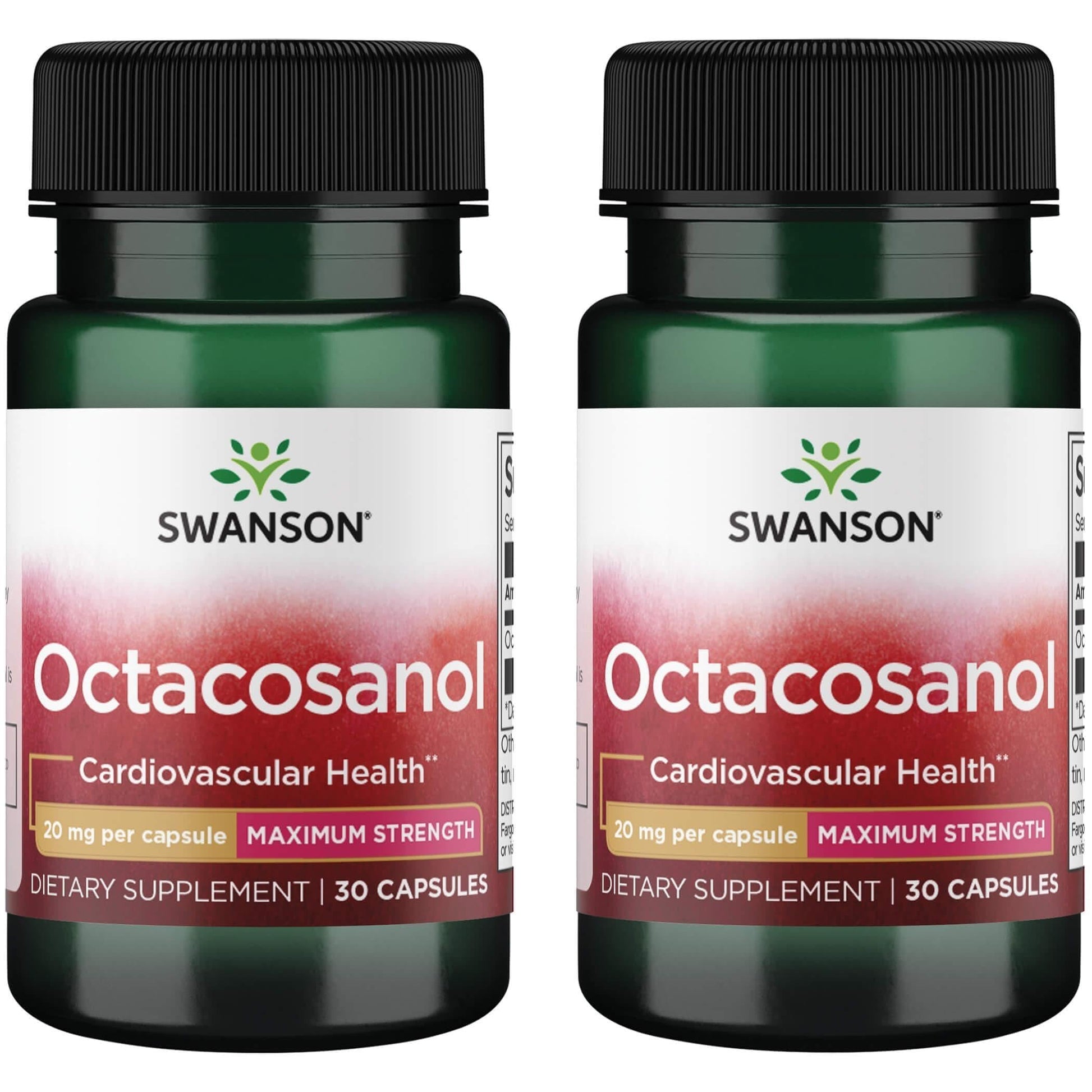 Swanson Maximum-Strength Octacosanol 20 mg Capsule, 60 Capsules