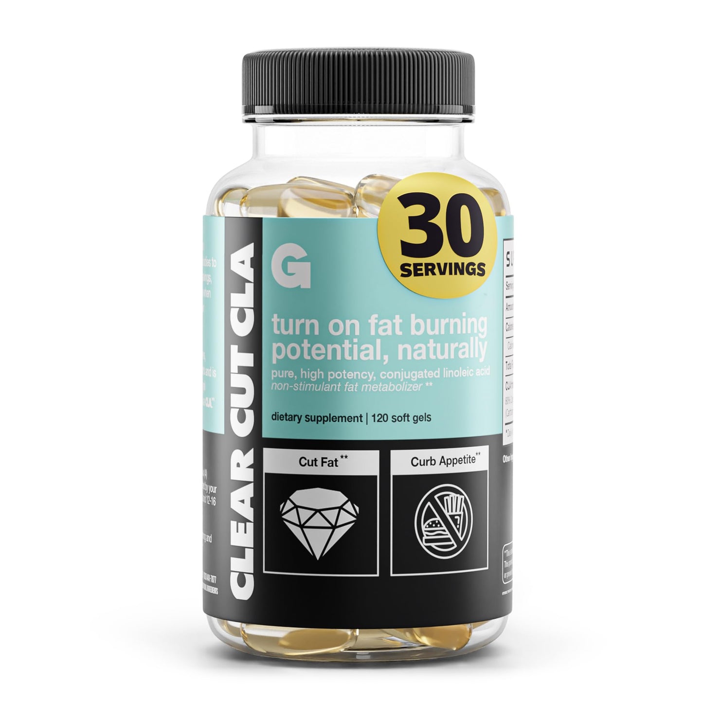 Gains in Bulk Clear Cut CLA Softgels 120 Count