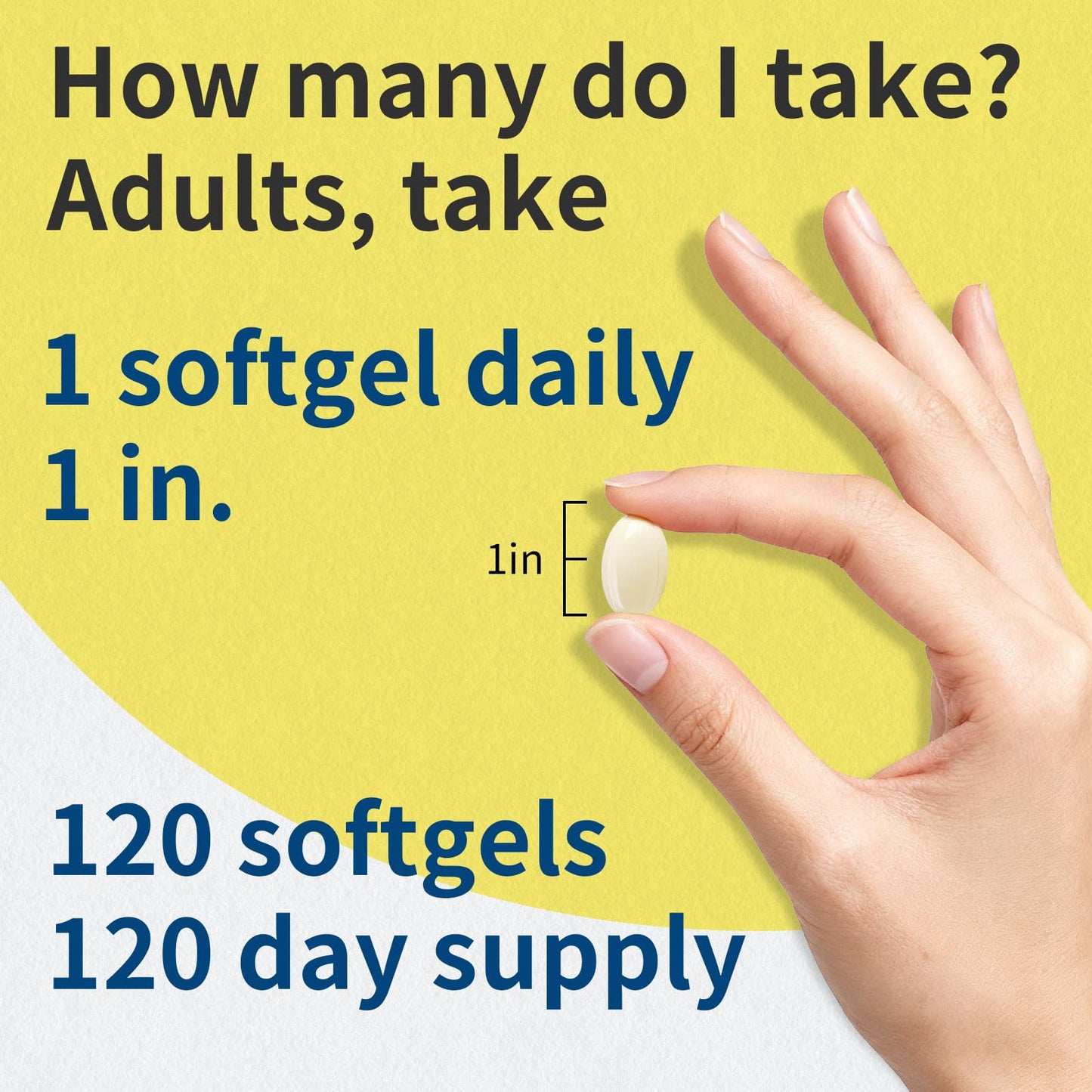 YMINGKJ Vitamin D3 K2 5000 IU Softgels with Magnesium, 120 Count