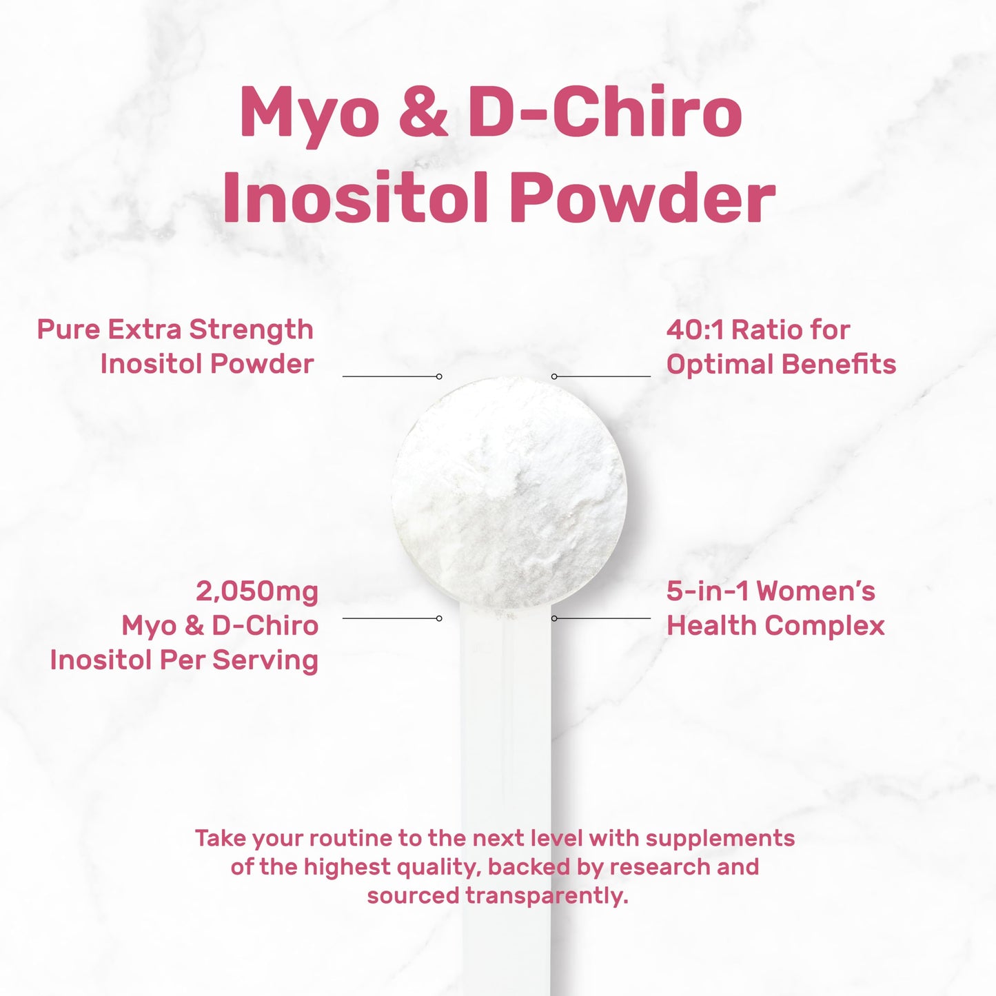 DEAL SUPPLEMENT Myo-Inositol & D-Chiro Inositol Supplement Powder 8 oz