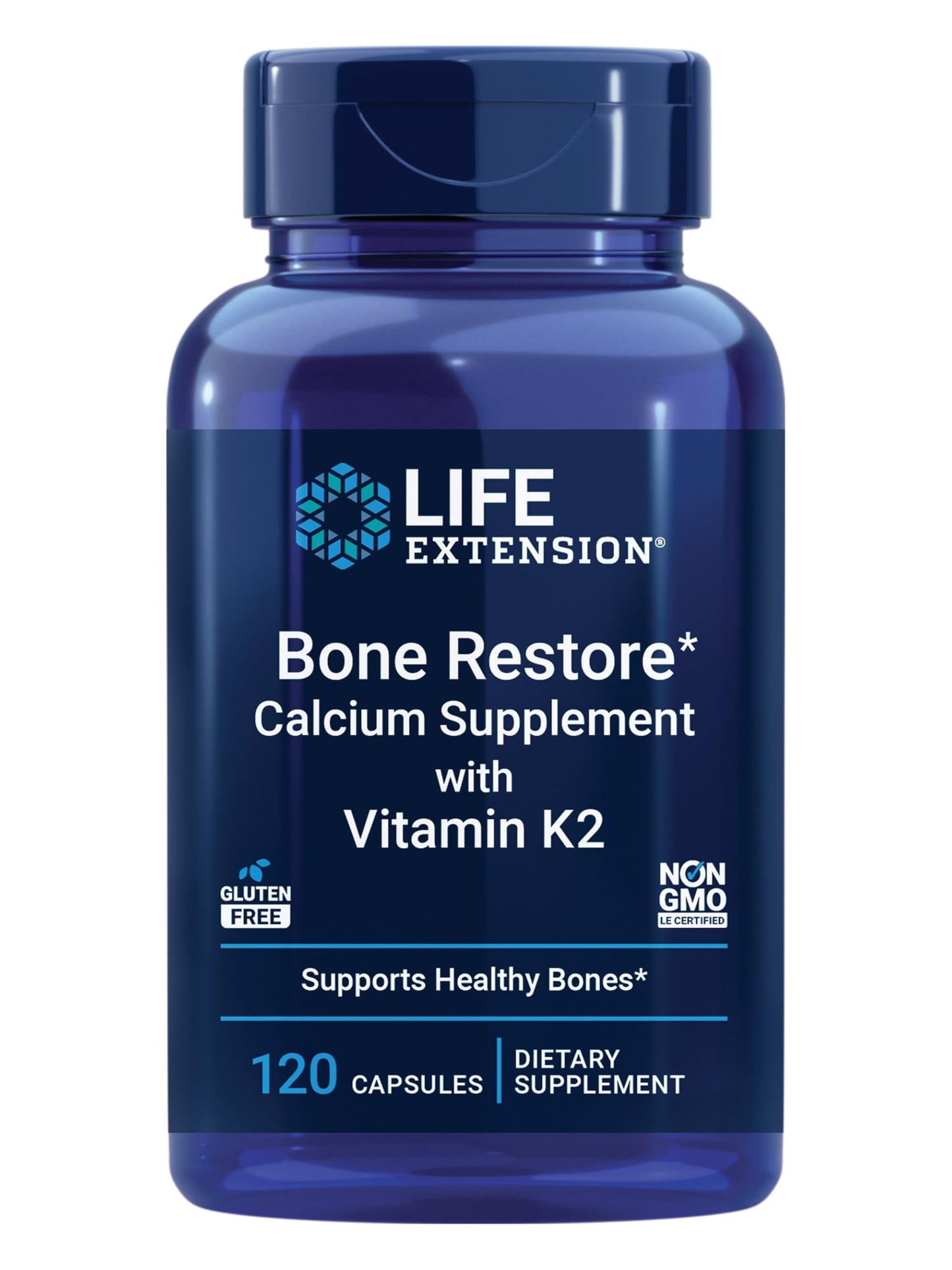 Life Extension Bone Restore with Vitamin K2 Capsule 120 Capsules